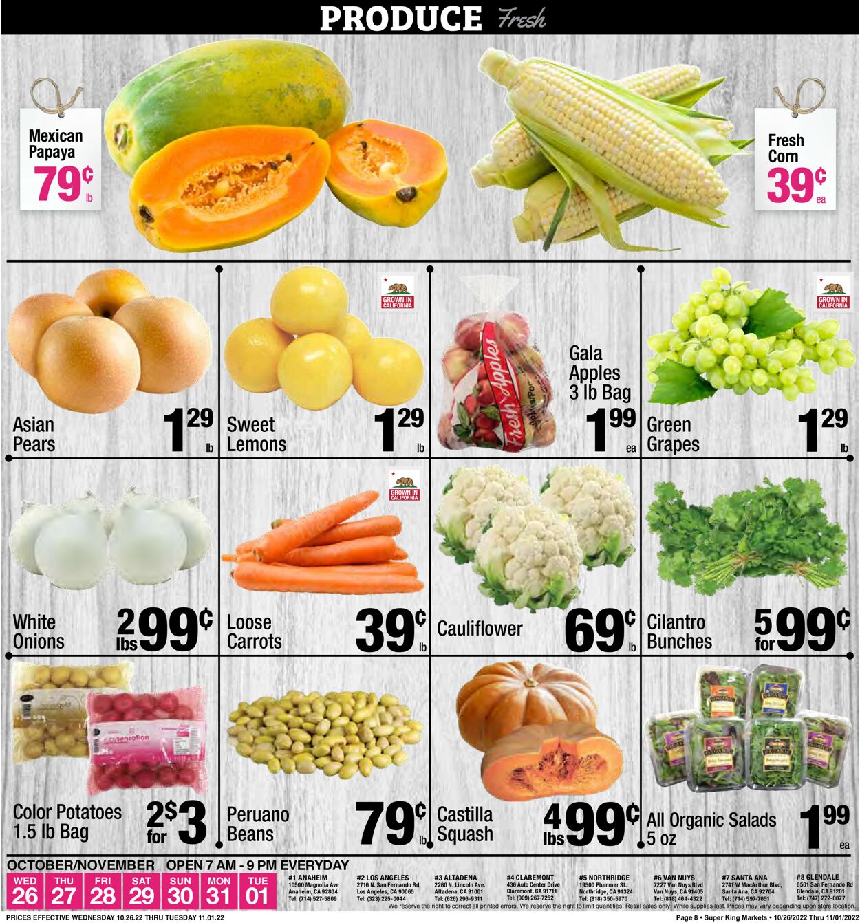 Super King Market Ad from 10/26/2022