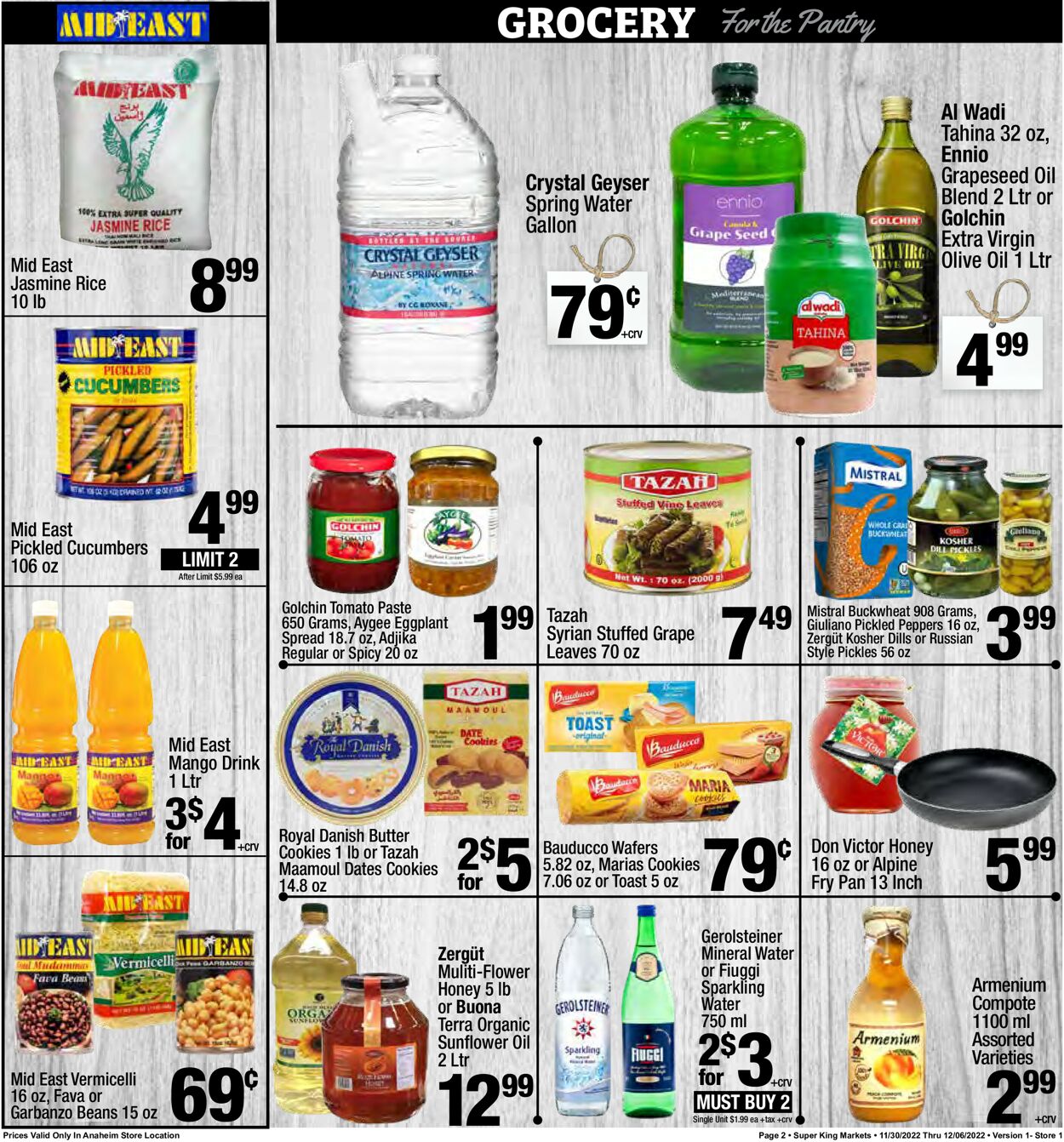 Super King Market Ad from 11/30/2022