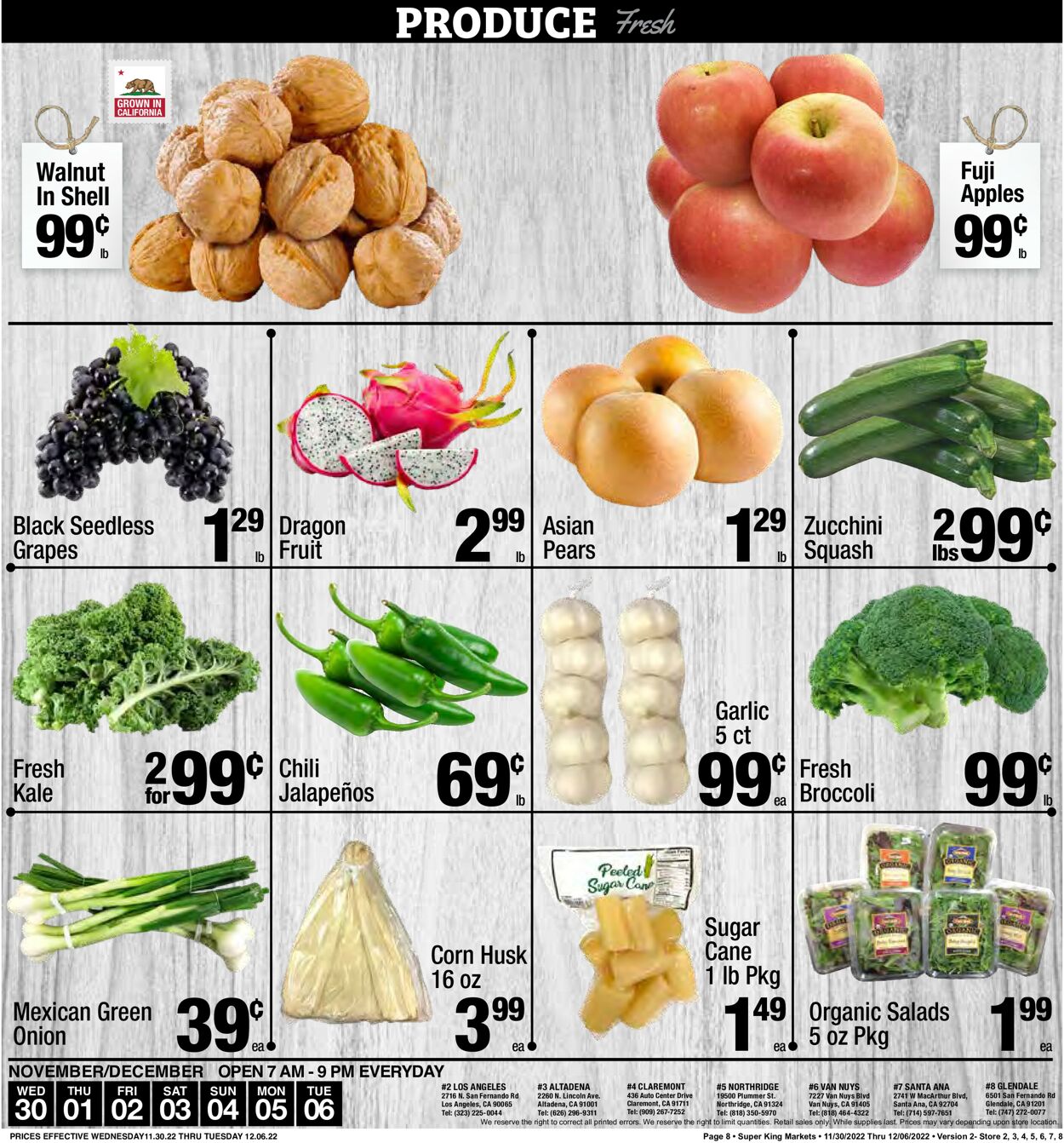 Super King Market Ad from 11/30/2022
