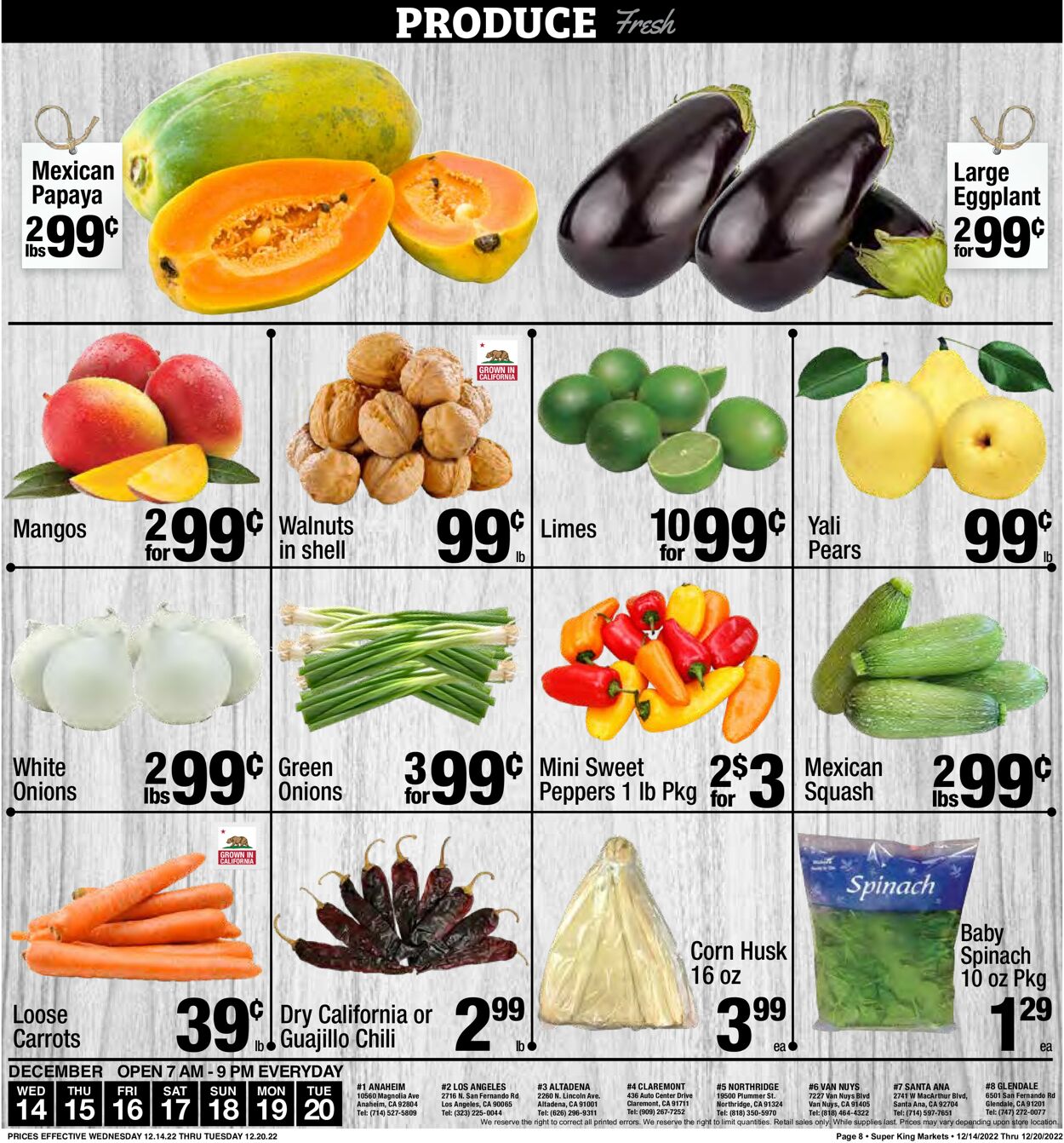 Super King Market Ad from 12/14/2022
