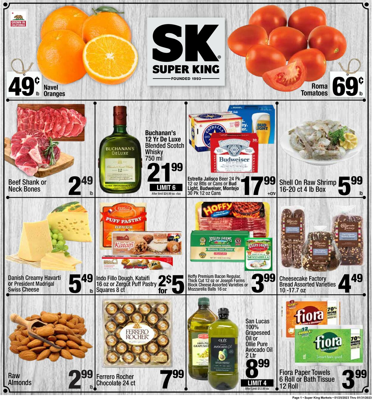 Super King Market Ad from 01/25/2023