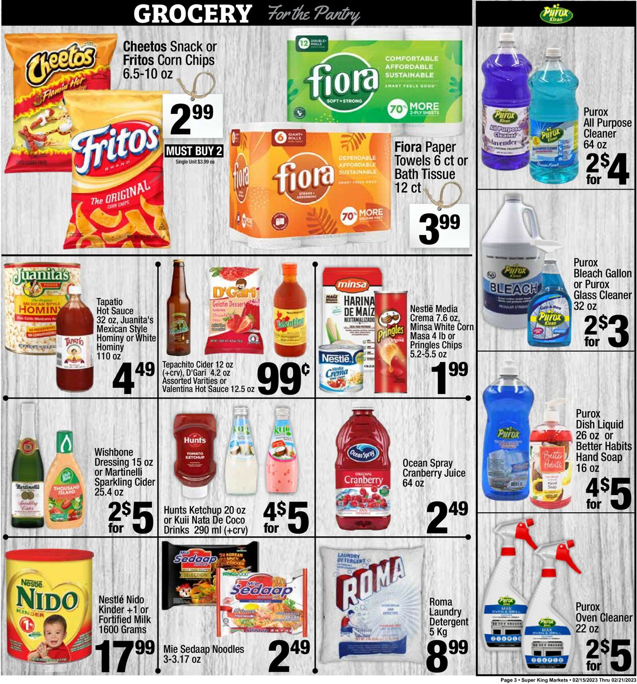 Super King Market Ad from 02/15/2023