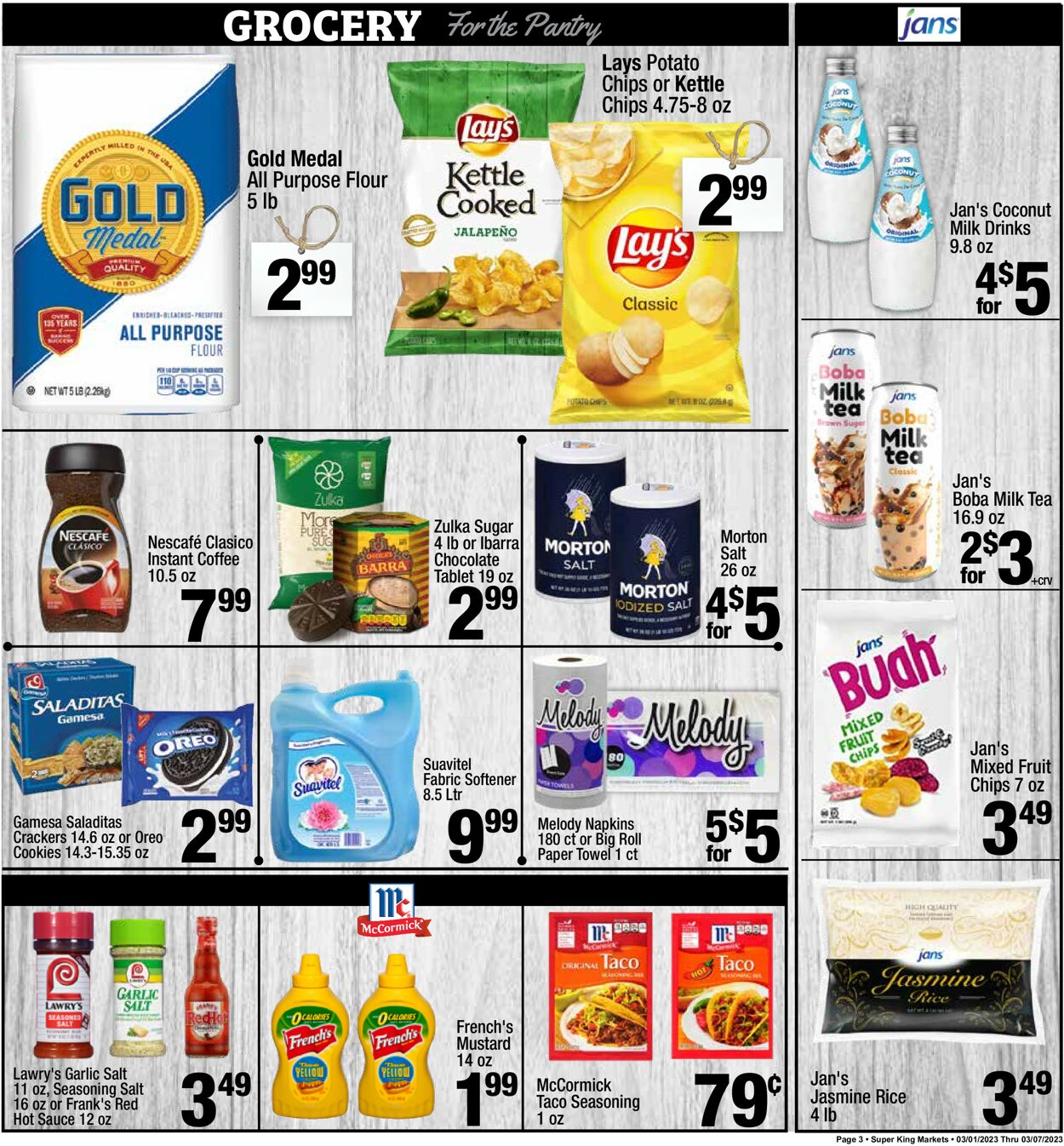 Super King Market Ad from 03/01/2023
