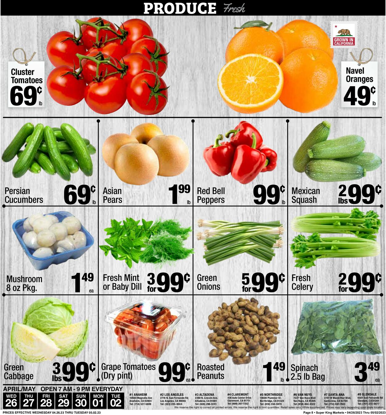Super King Market Ad from 04/26/2023