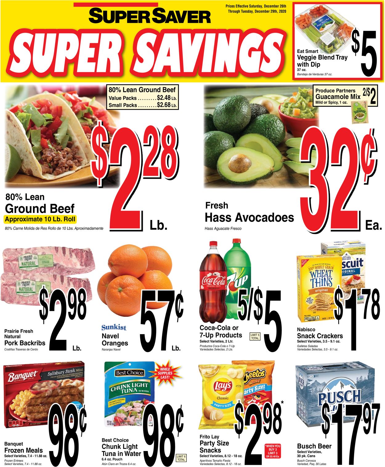 Super Saver Ad from 12/26/2020