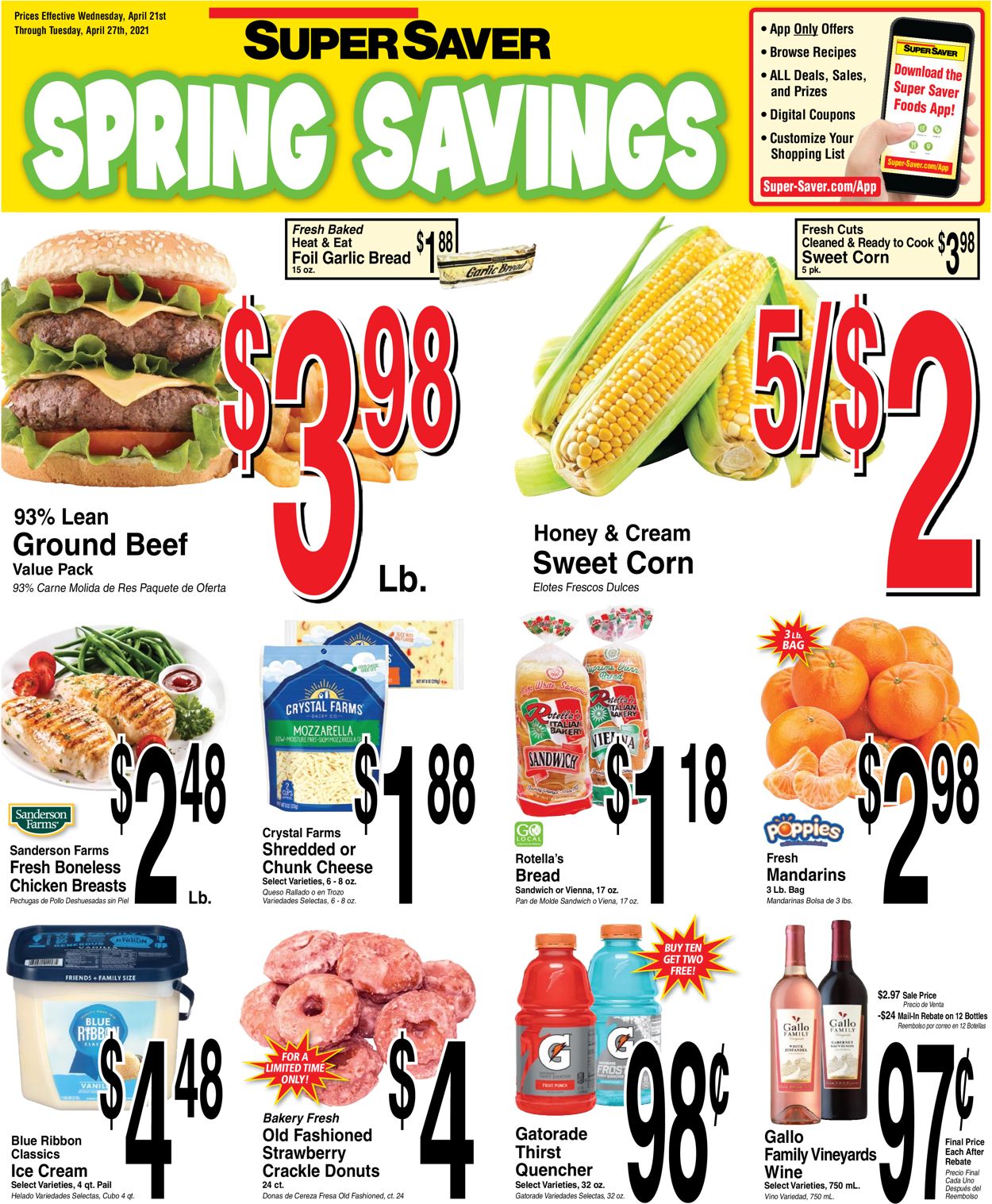 Super Saver Ad from 04/21/2021