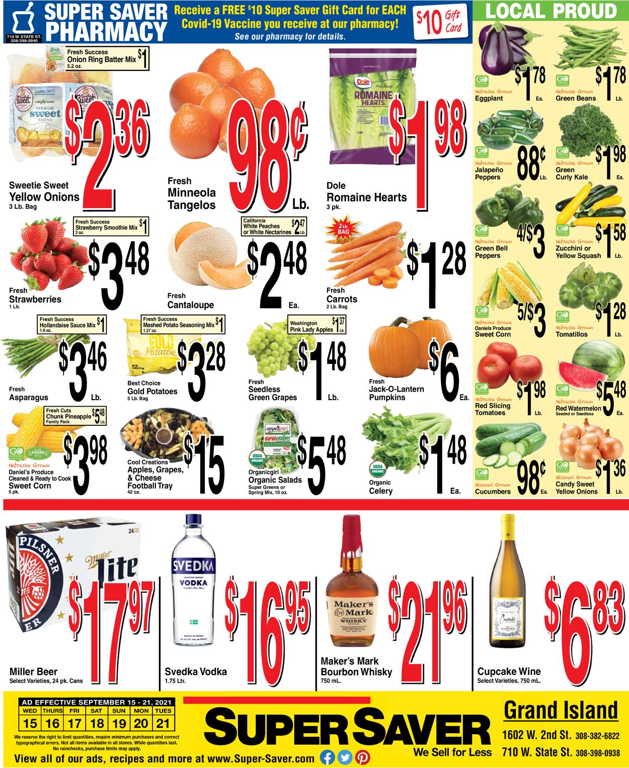Super Saver Ad from 09/15/2021