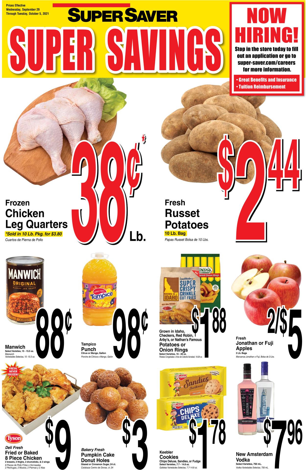 Super Saver Ad from 09/29/2021
