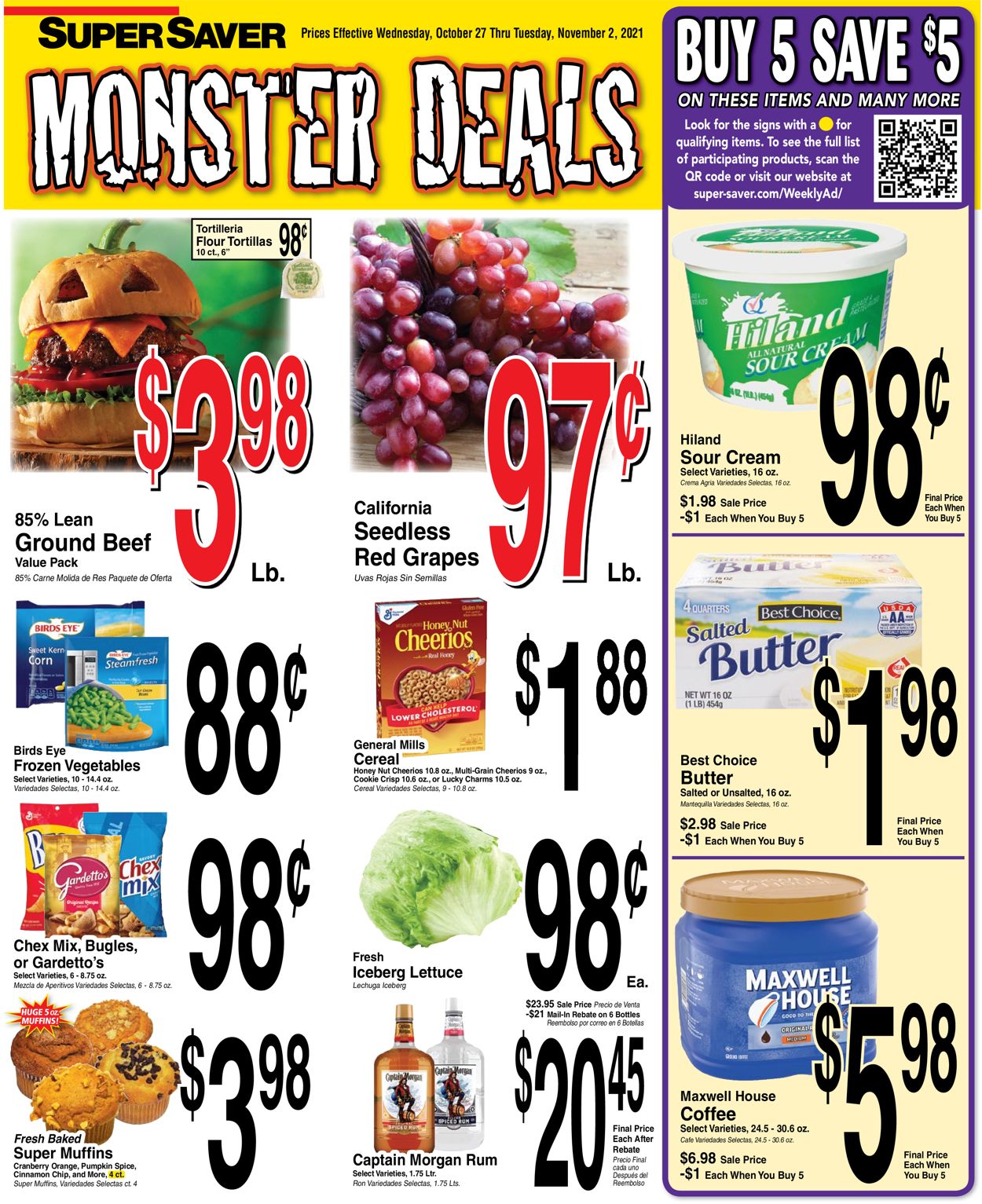 Super Saver Ad from 10/27/2021