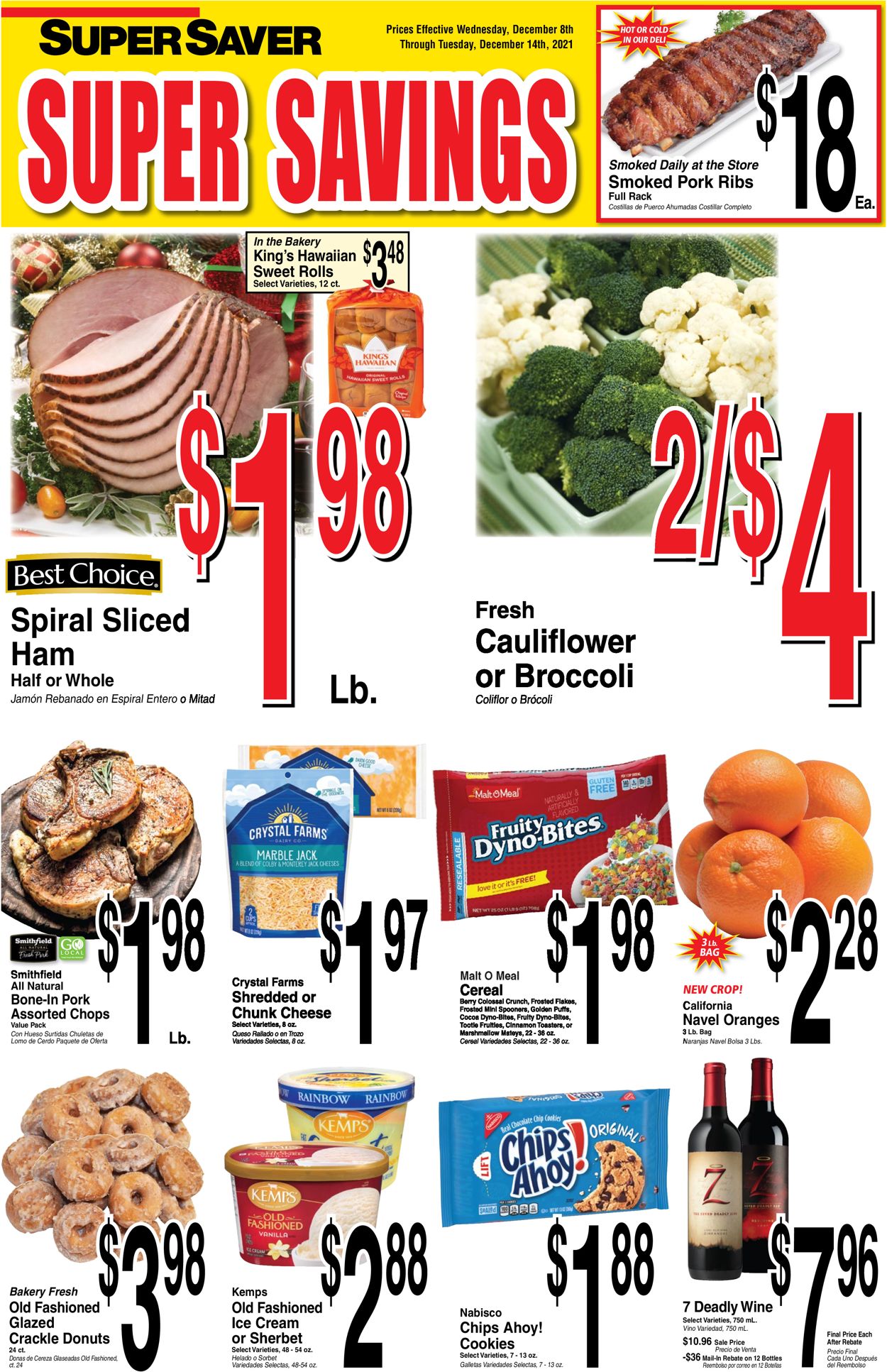 Super Saver Ad from 12/08/2021