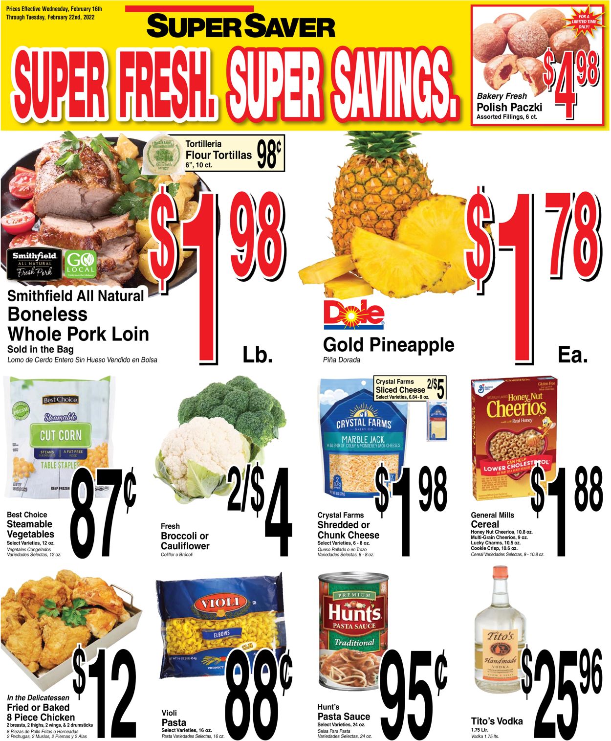 Super Saver Ad from 02/16/2022