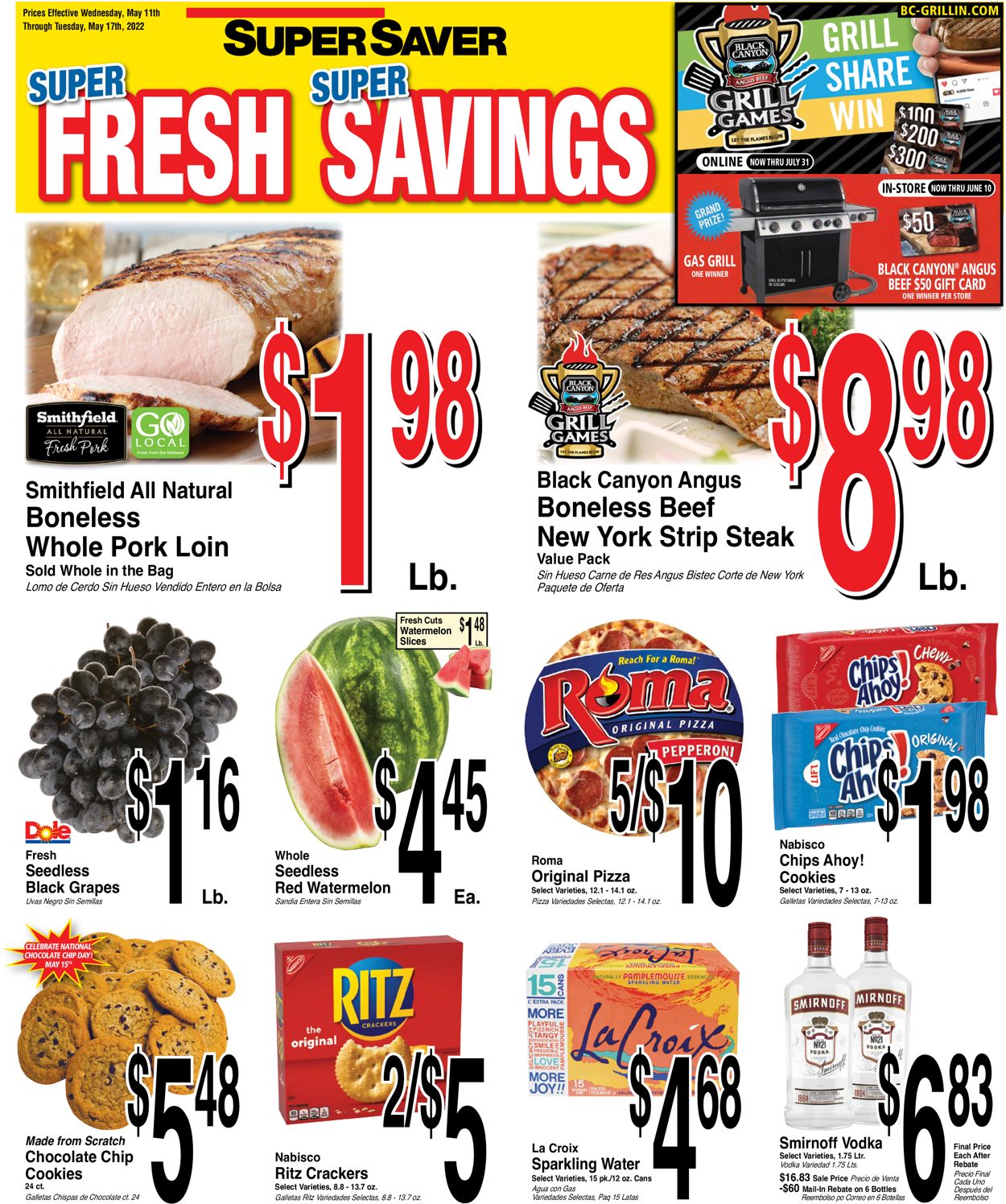Super Saver Ad from 05/11/2022