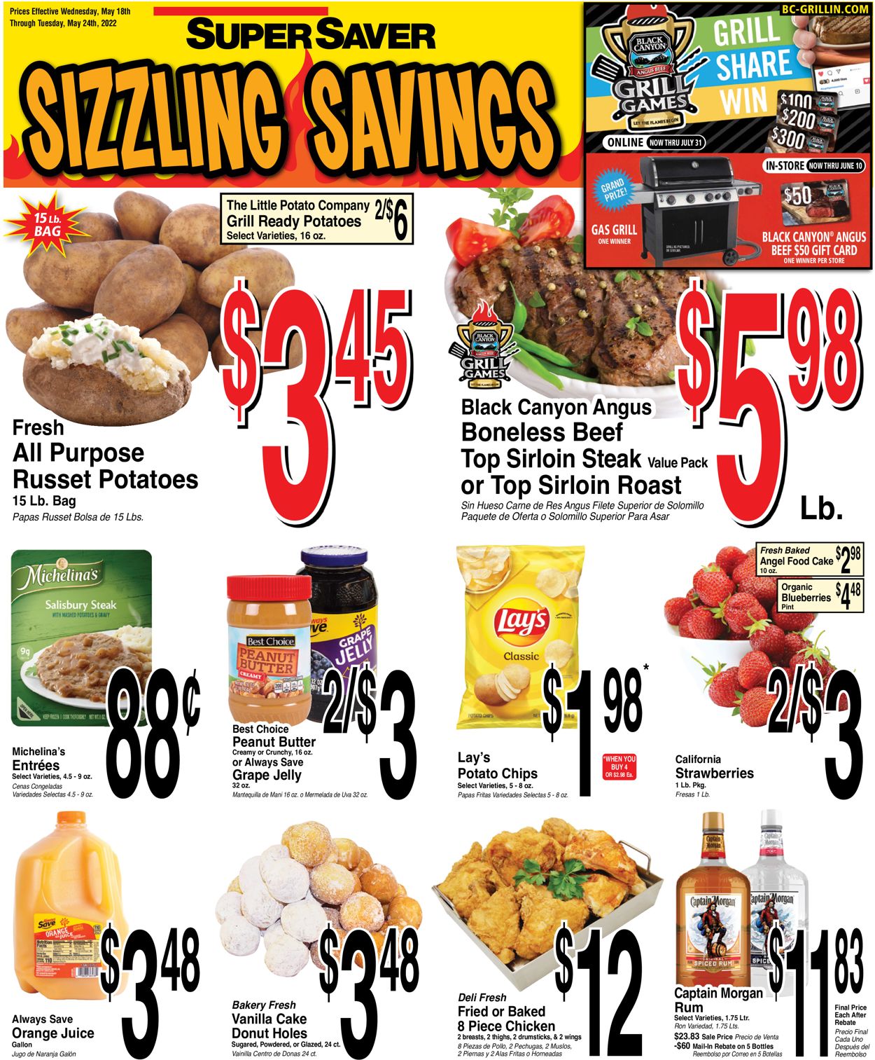 Super Saver Ad from 05/18/2022