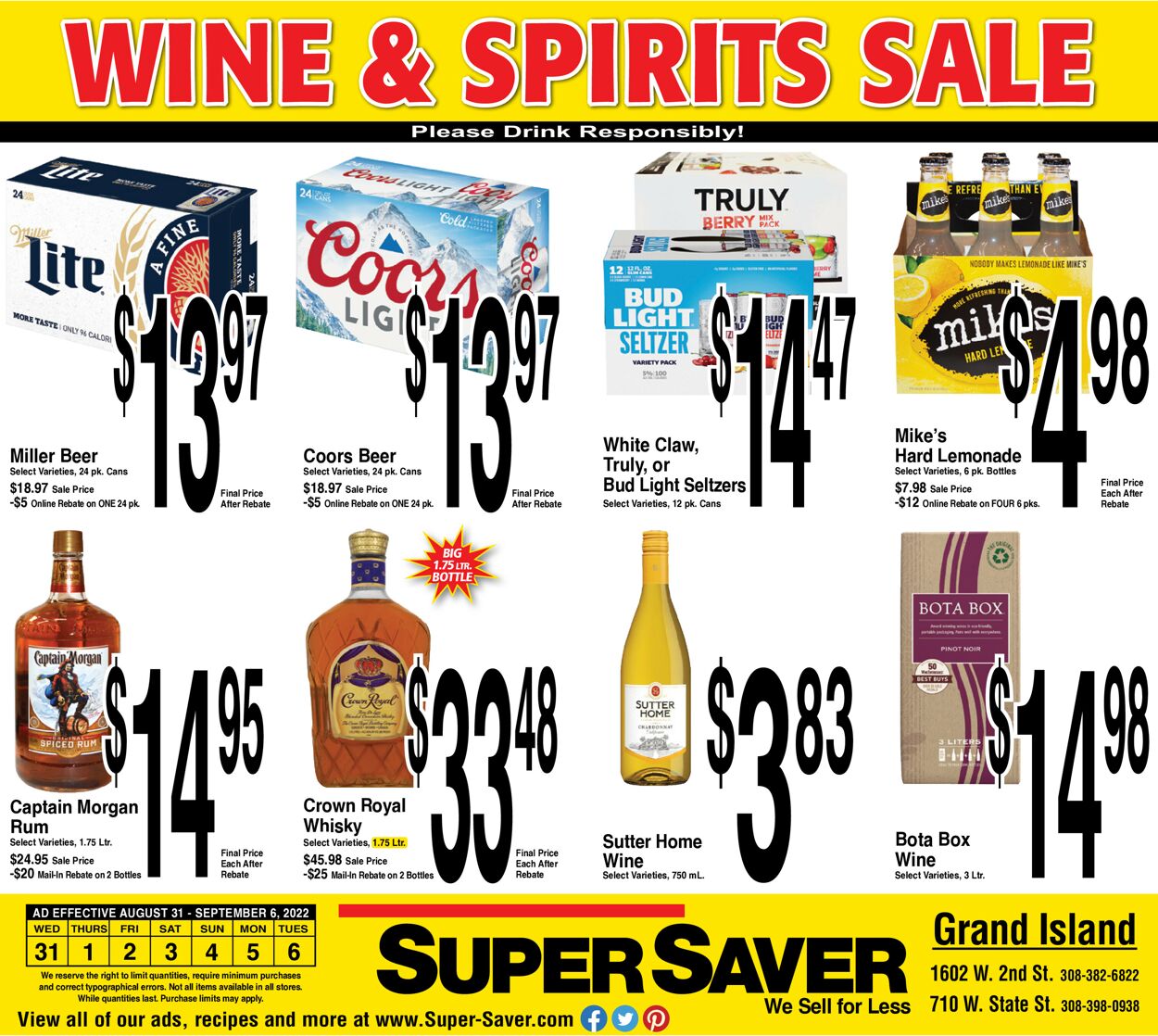Super Saver Ad from 08/31/2022