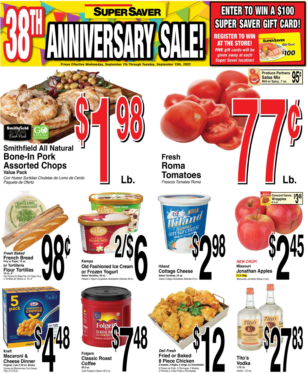 Super Saver Ad from 09/07/2022