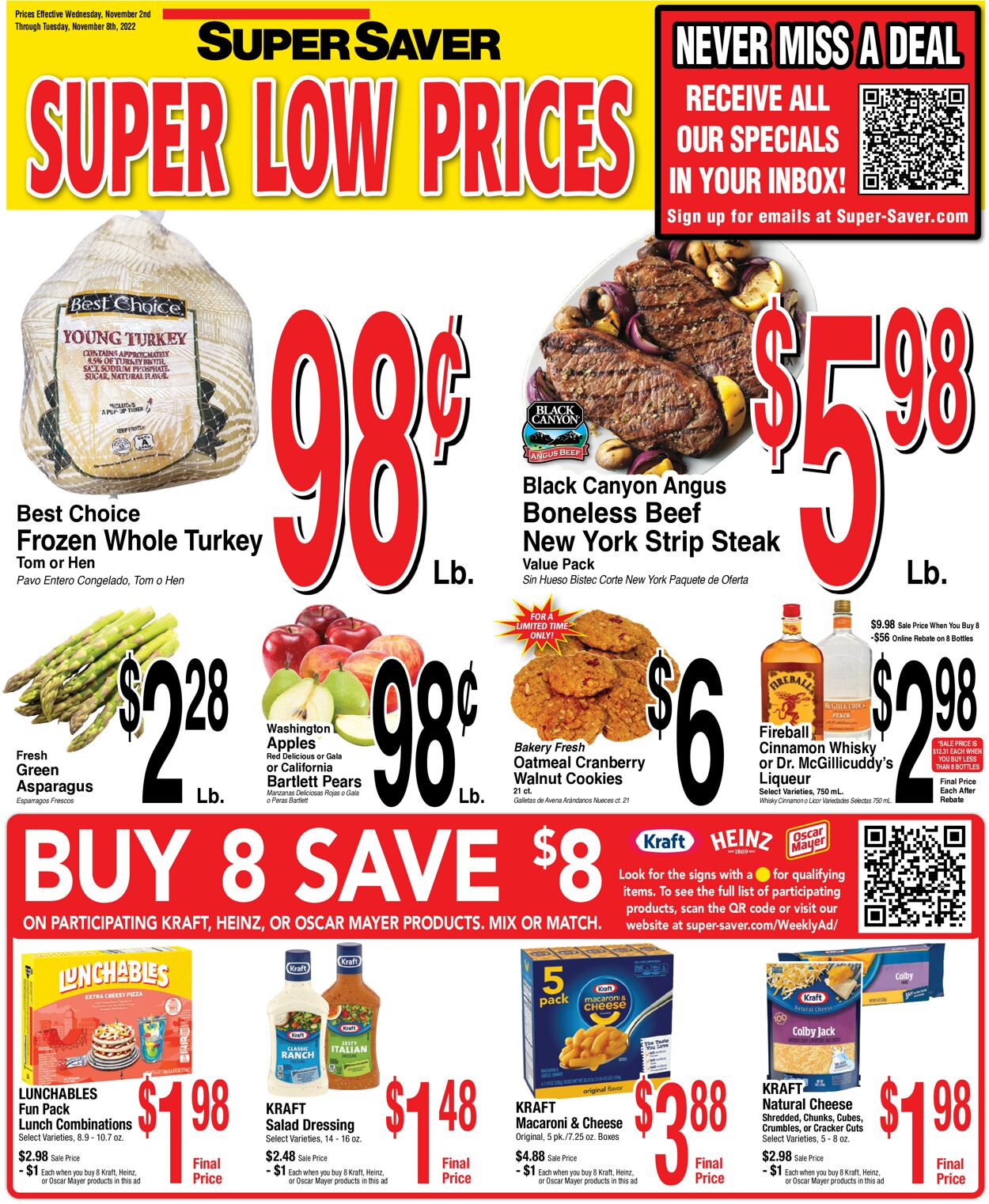 Super Saver Ad from 11/02/2022
