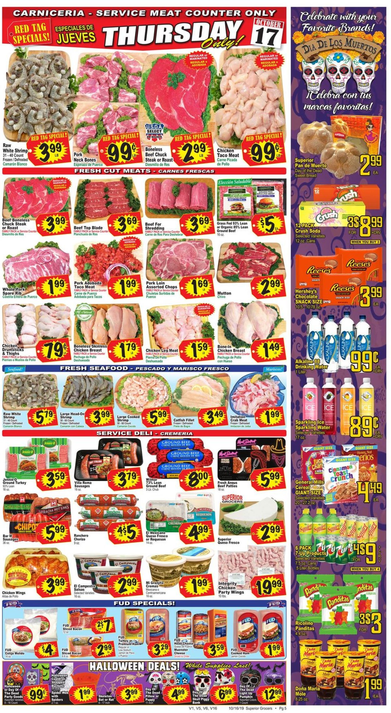 Superior Grocers Ad from 10/16/2019
