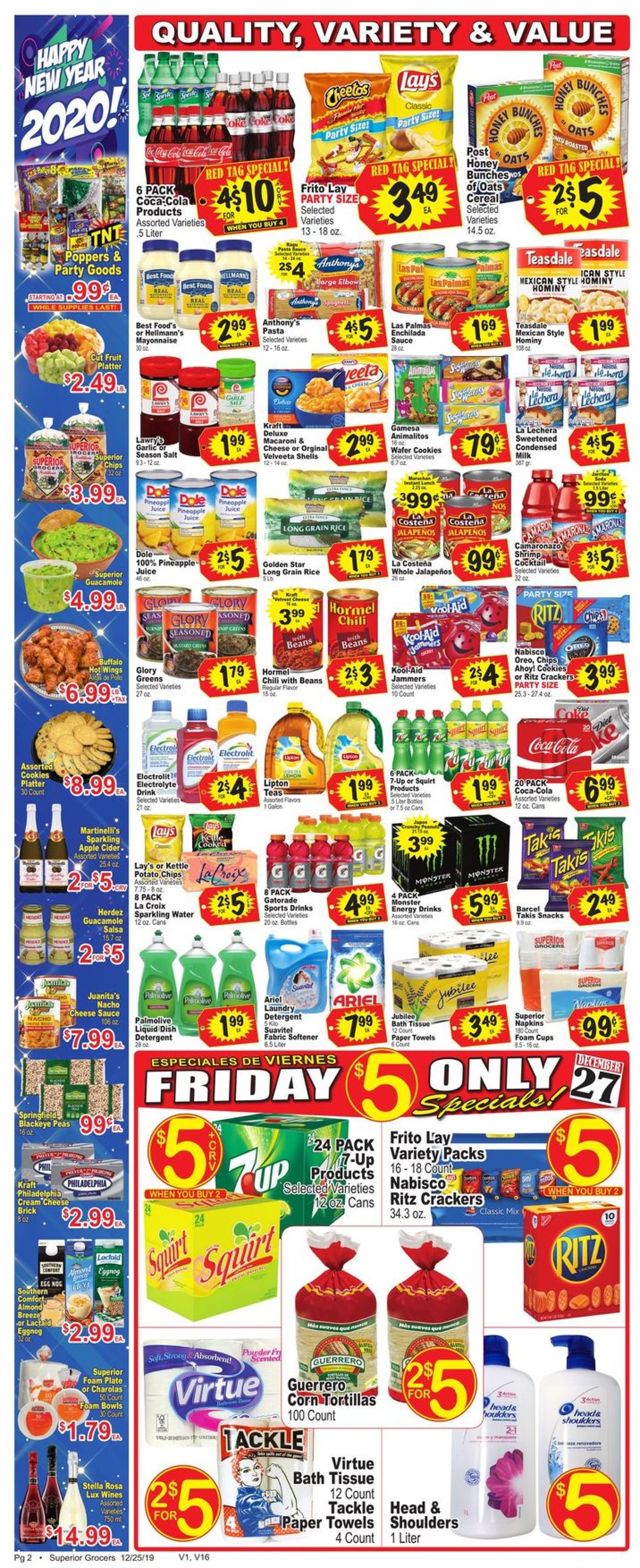 Superior Grocers Ad from 12/25/2019