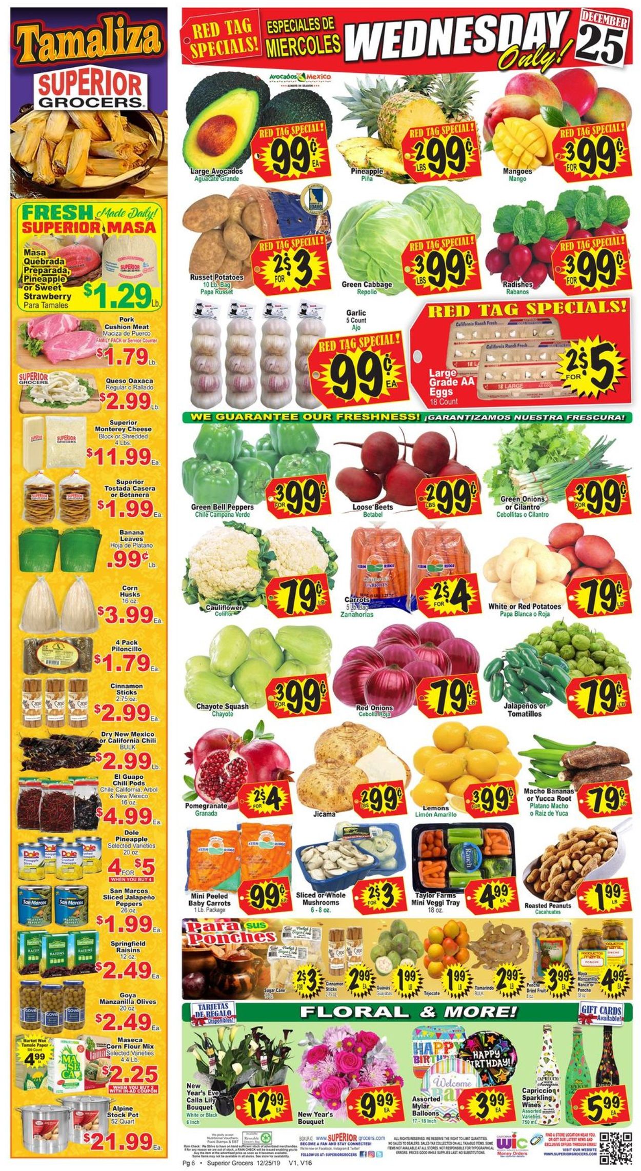 Superior Grocers Ad from 12/25/2019