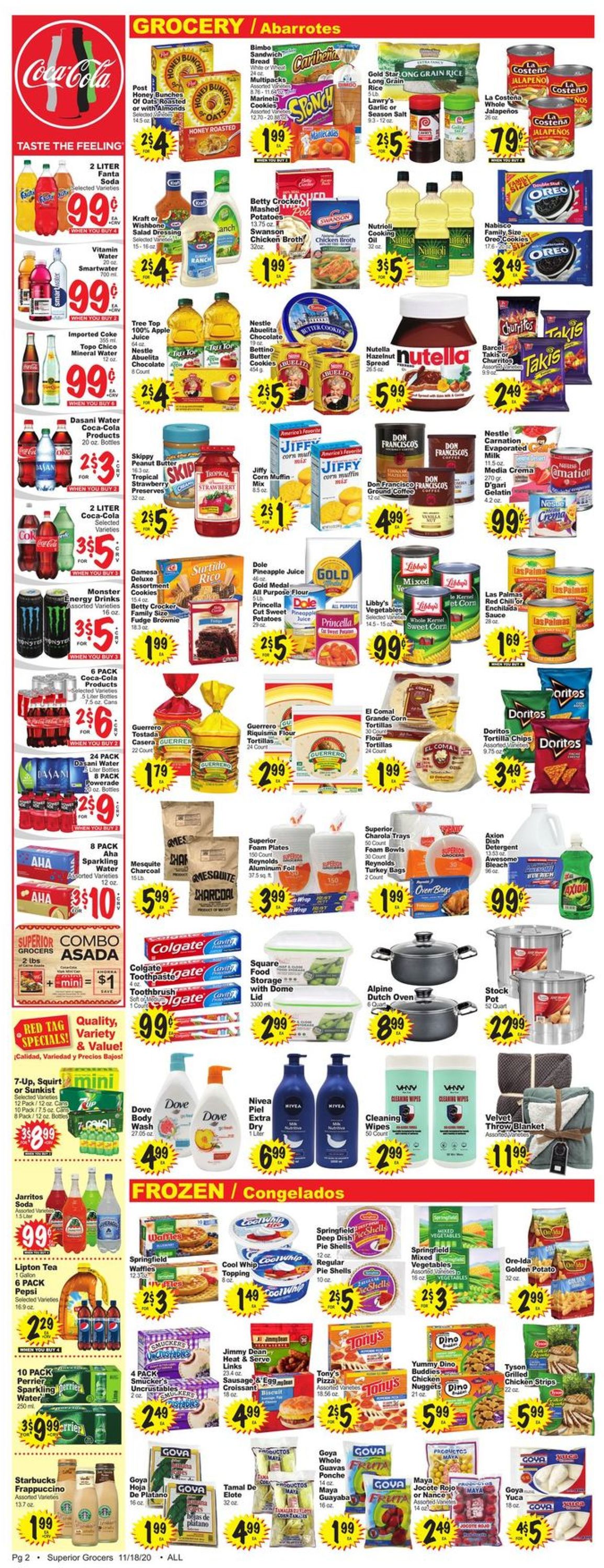 Superior Grocers Ad from 11/18/2020