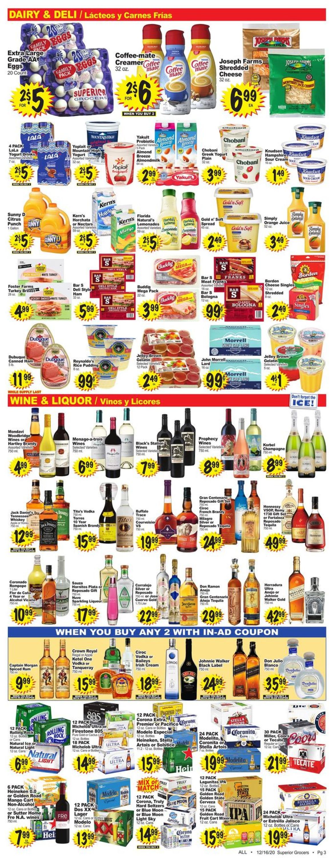 Superior Grocers Ad from 12/16/2020