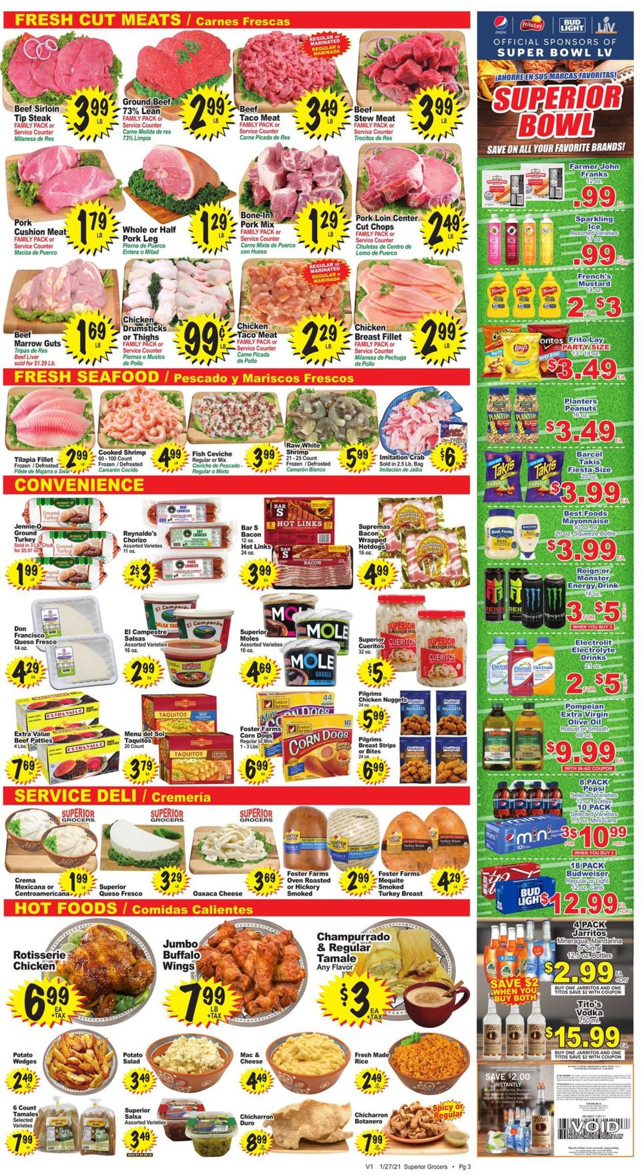 Superior Grocers Ad from 01/27/2021