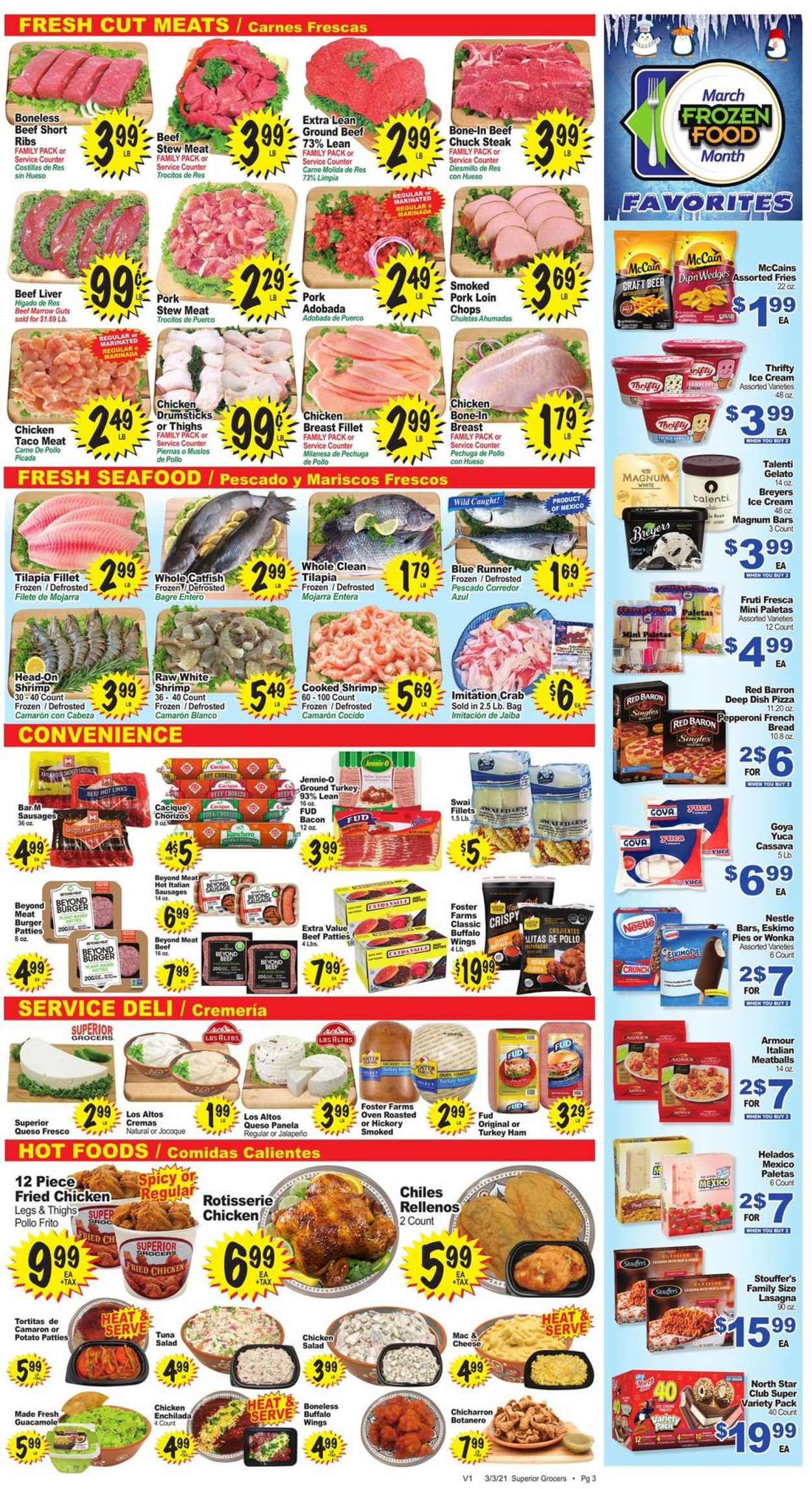 Superior Grocers Ad from 03/03/2021