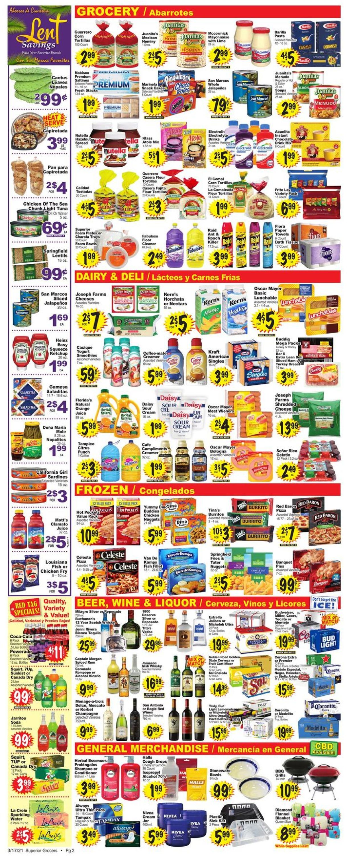 Superior Grocers Ad from 03/17/2021