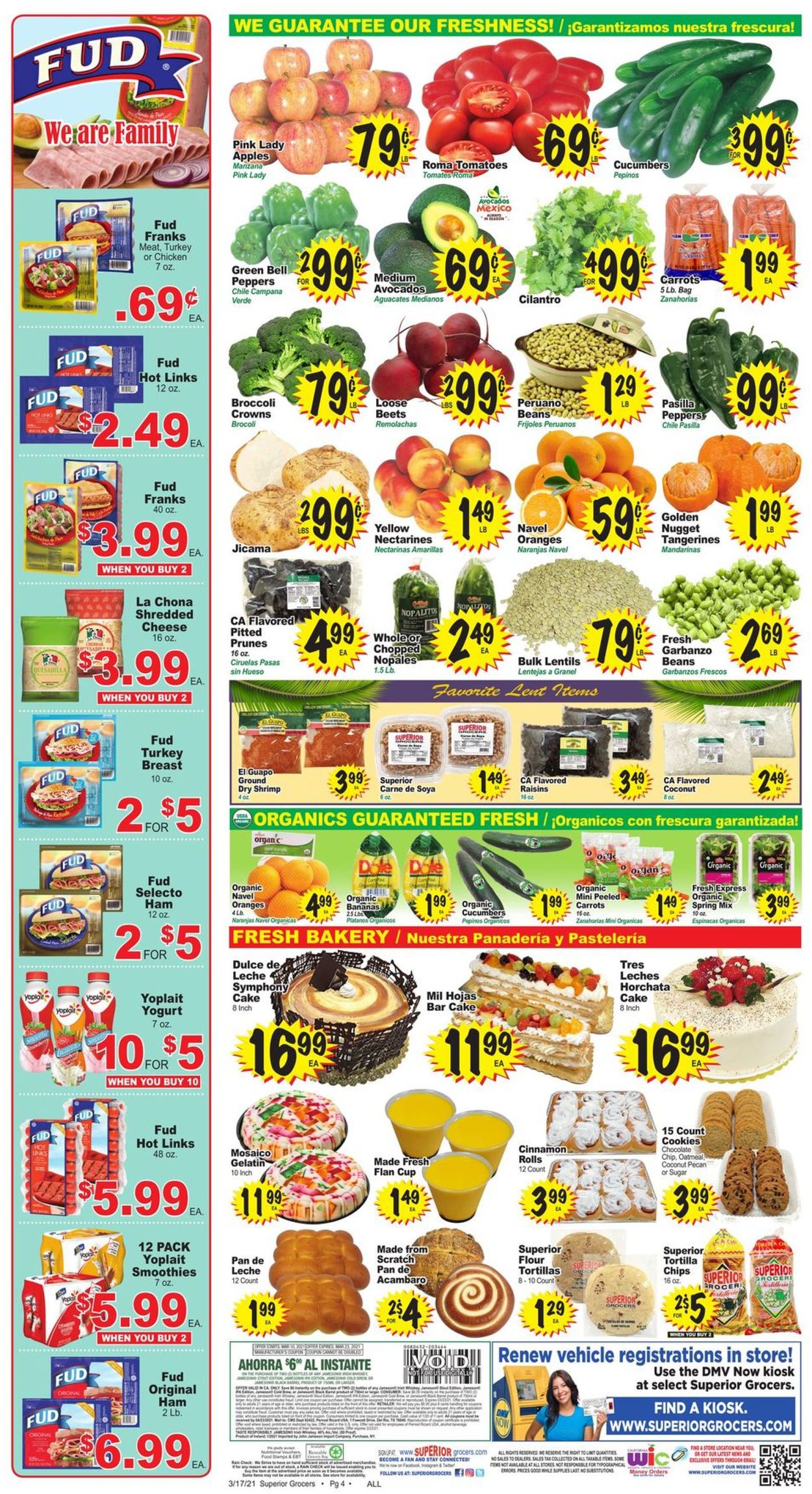 Superior Grocers Ad from 03/17/2021