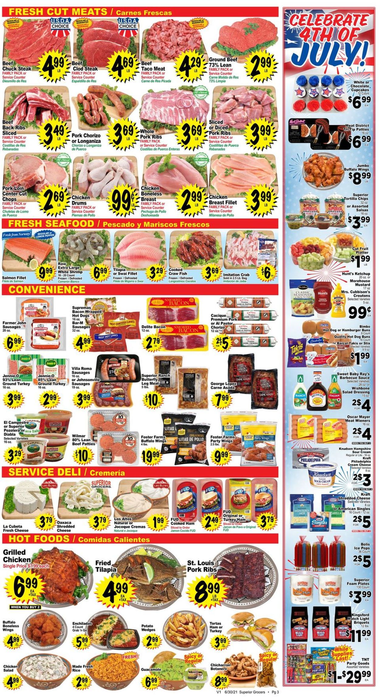 Superior Grocers Ad from 06/30/2021