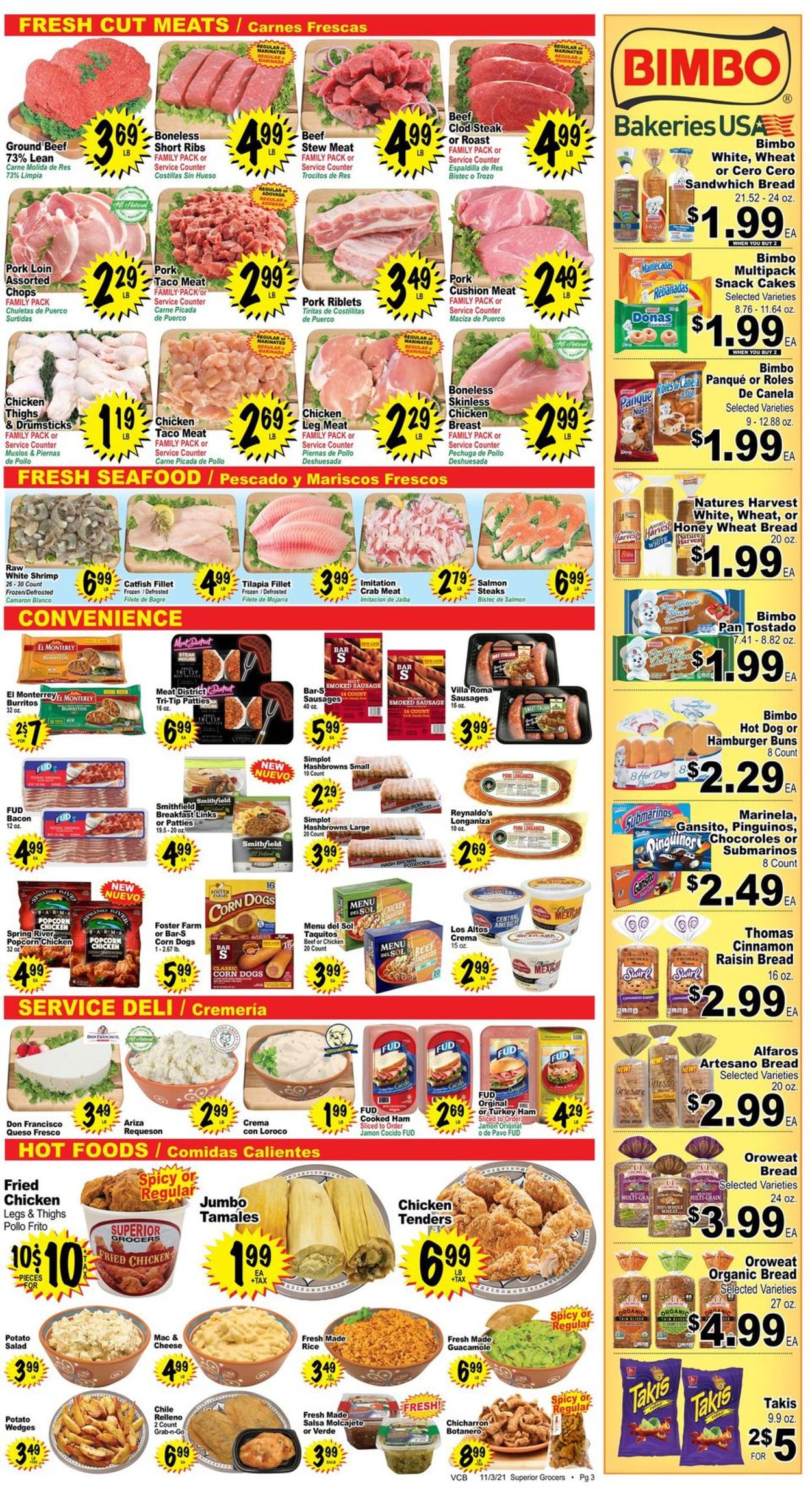 Superior Grocers Ad from 11/03/2021
