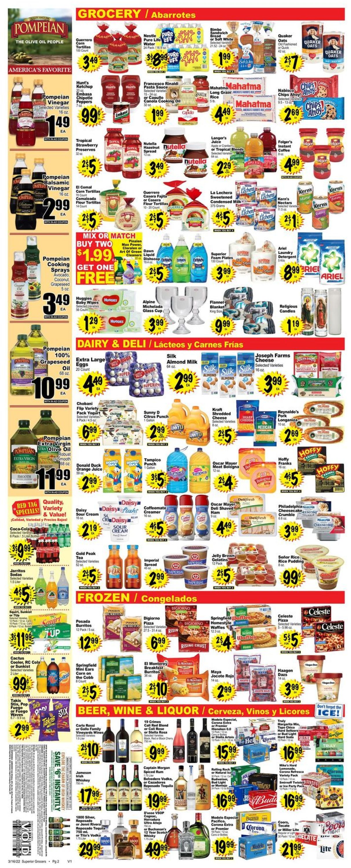 Superior Grocers Ad from 03/16/2022