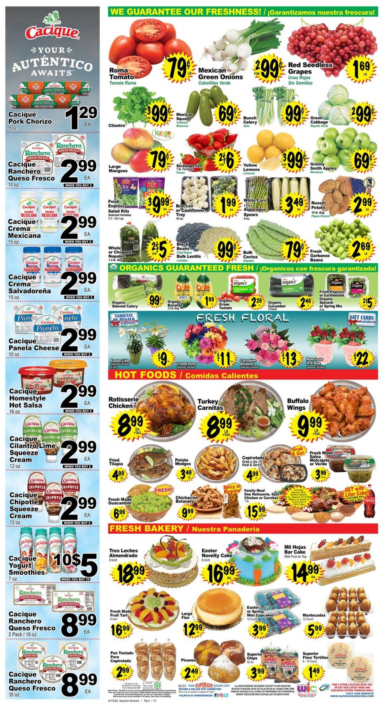 Superior Grocers Ad from 04/13/2022
