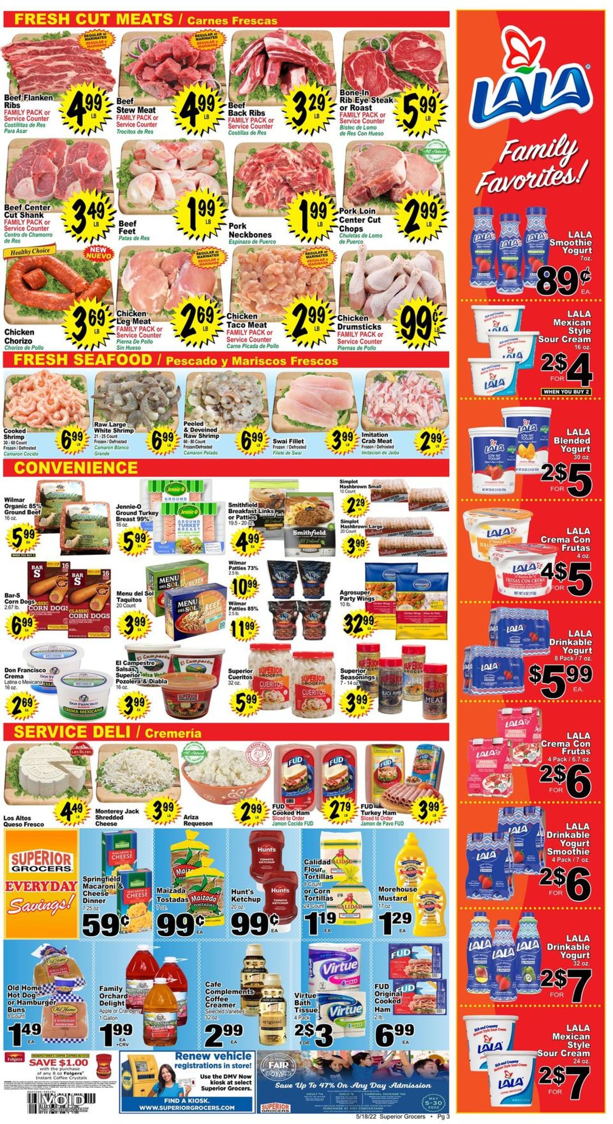 Superior Grocers Ad from 05/18/2022