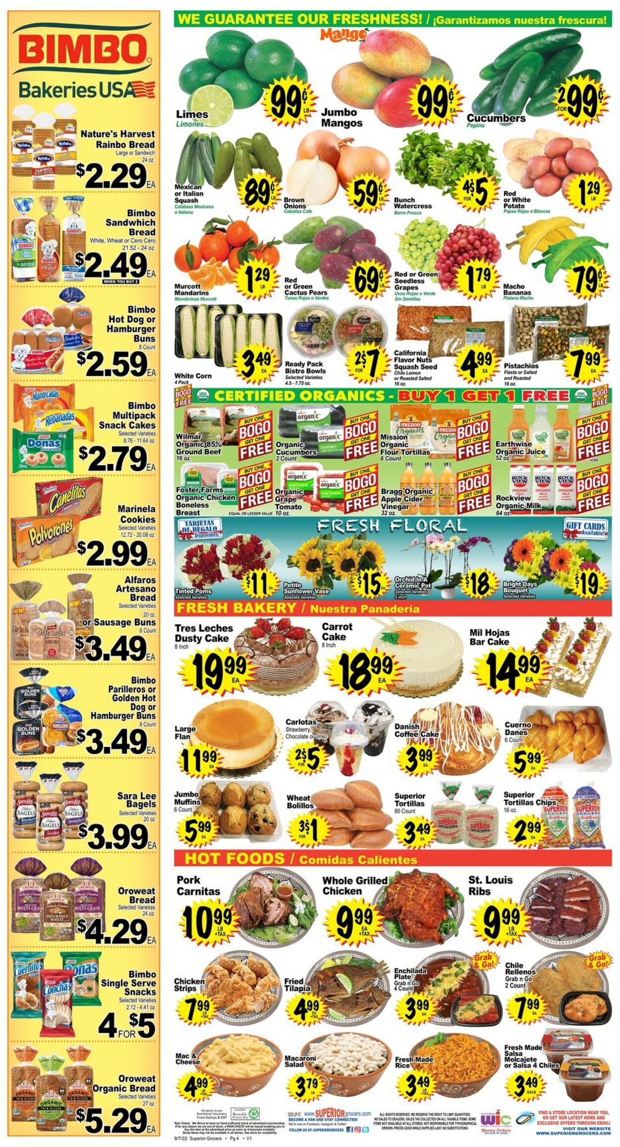 Superior Grocers Ad from 09/07/2022