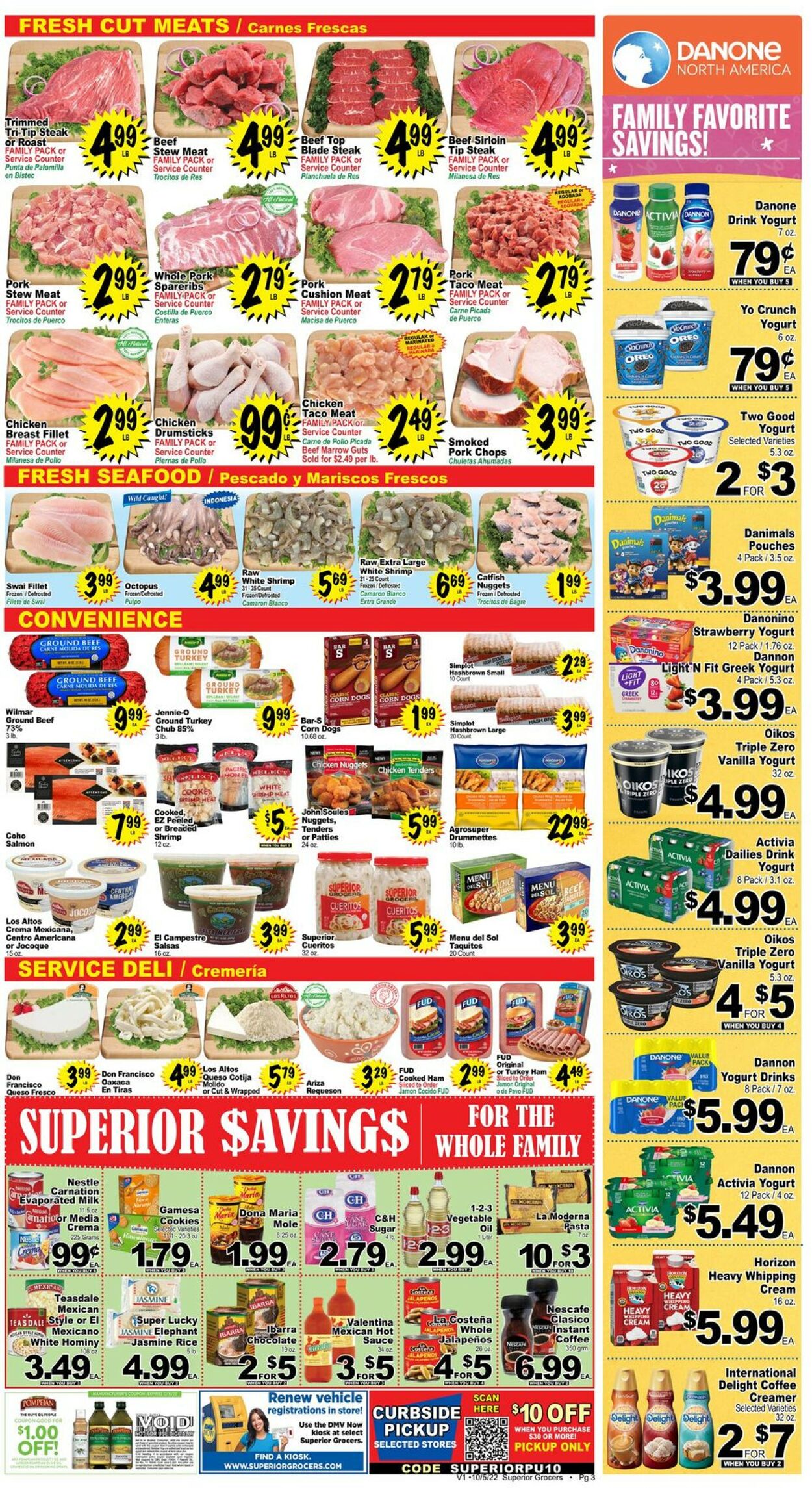 Superior Grocers Ad from 10/05/2022