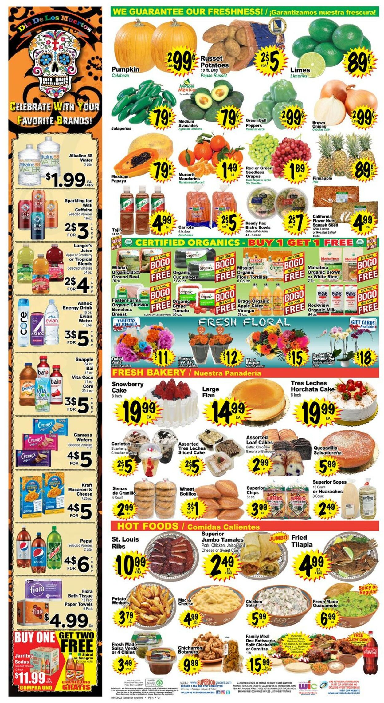 Superior Grocers Ad from 10/12/2022