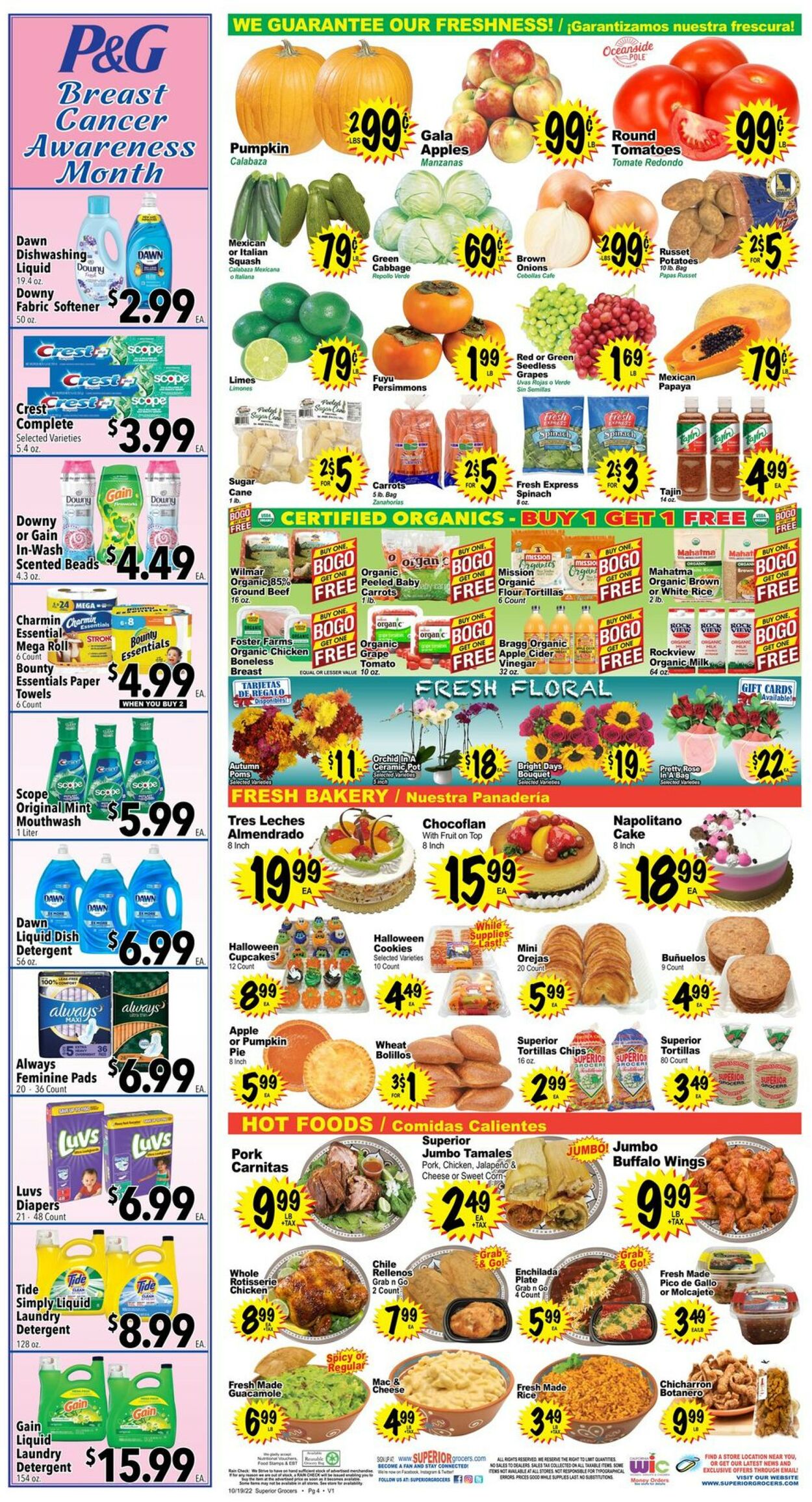 Superior Grocers Ad from 10/19/2022