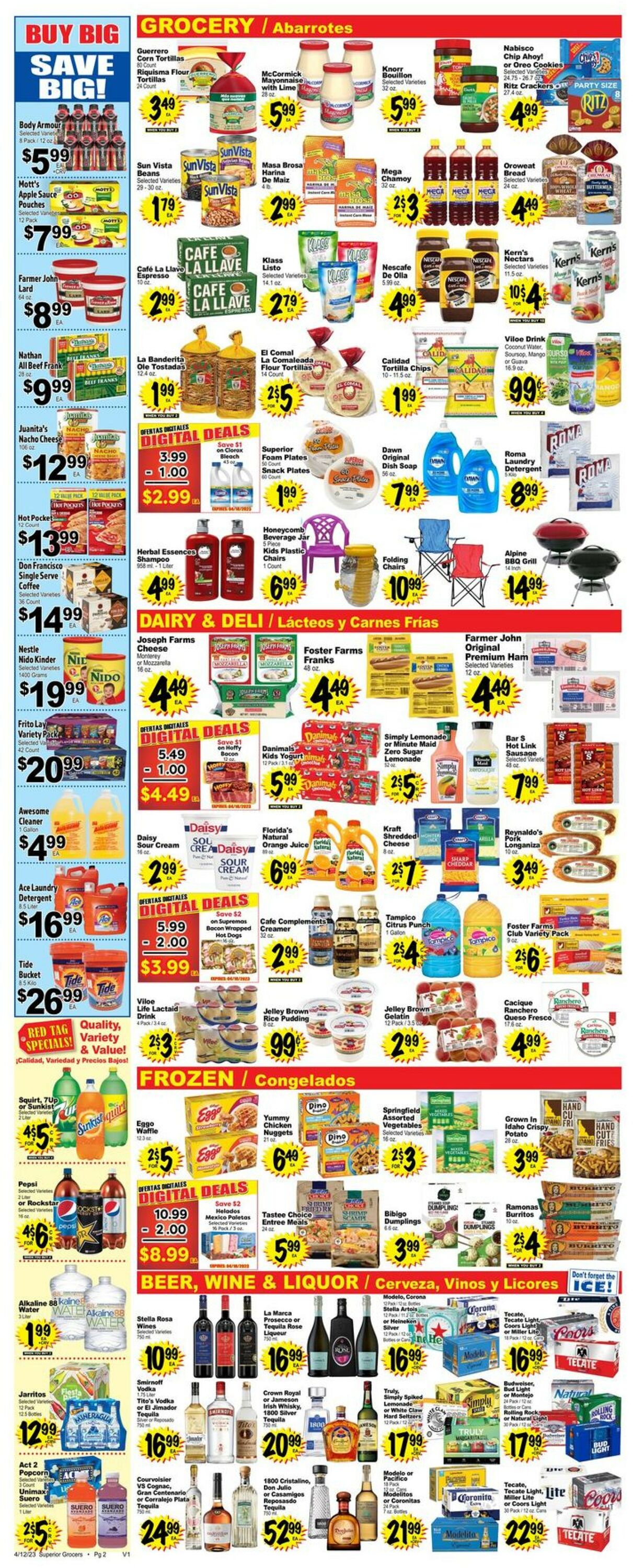 Superior Grocers Ad from 04/12/2023
