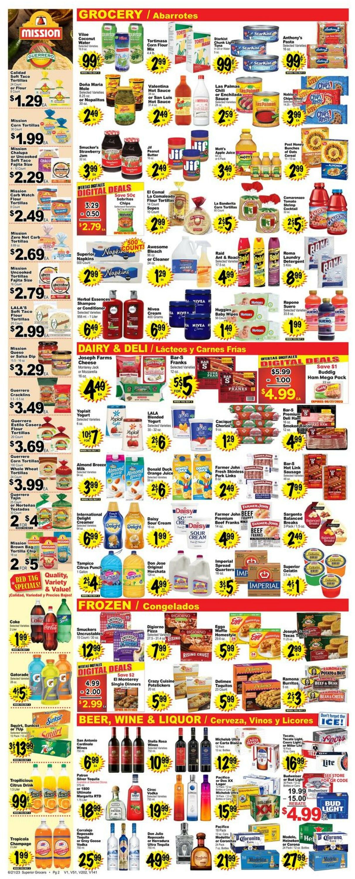 Superior Grocers Ad from 06/21/2023