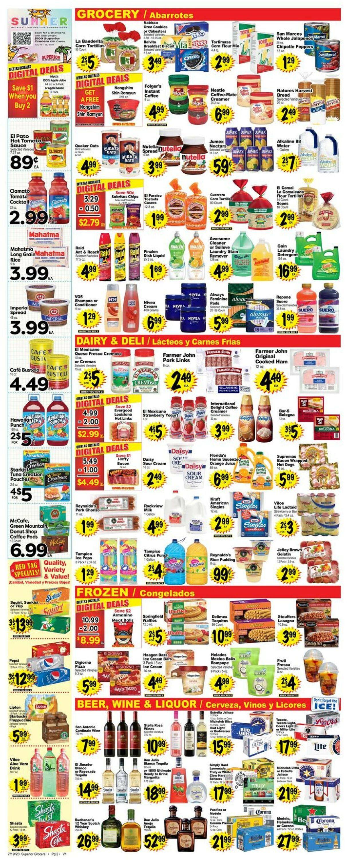 Superior Grocers Ad from 07/19/2023