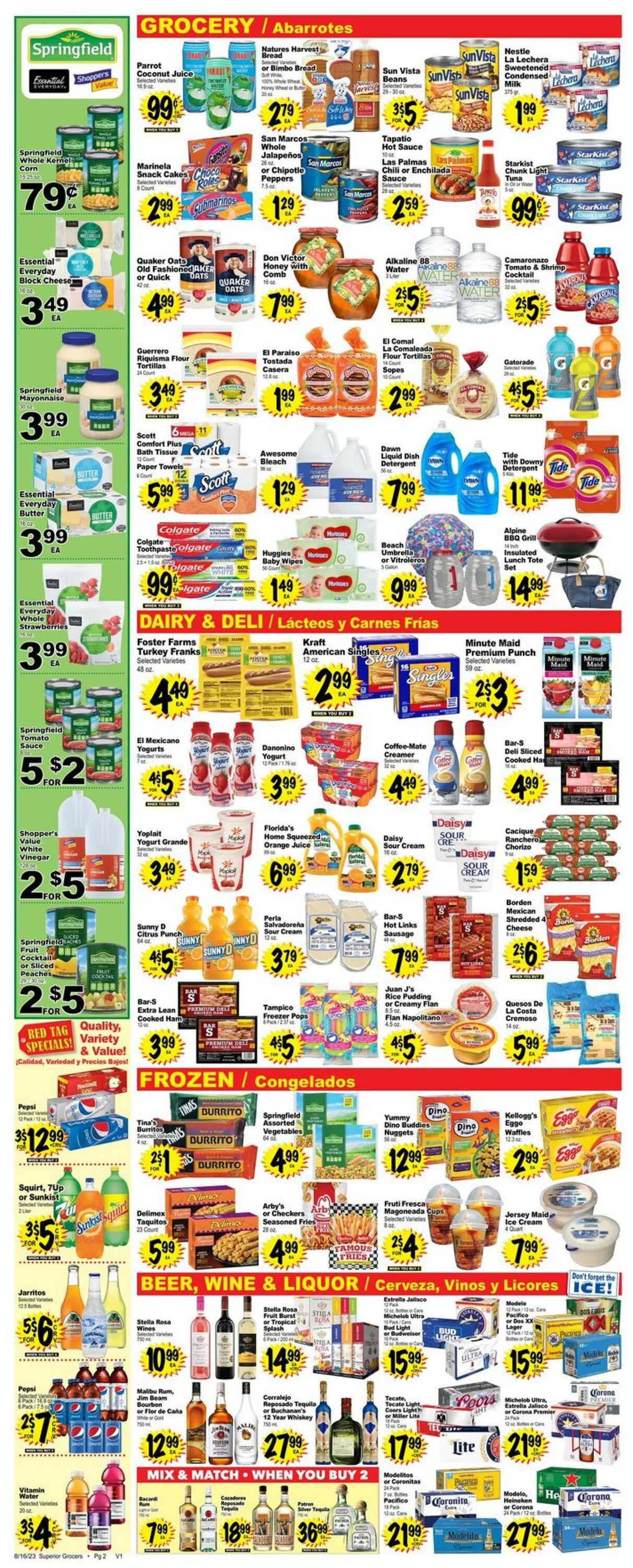 Superior Grocers Ad from 08/16/2023