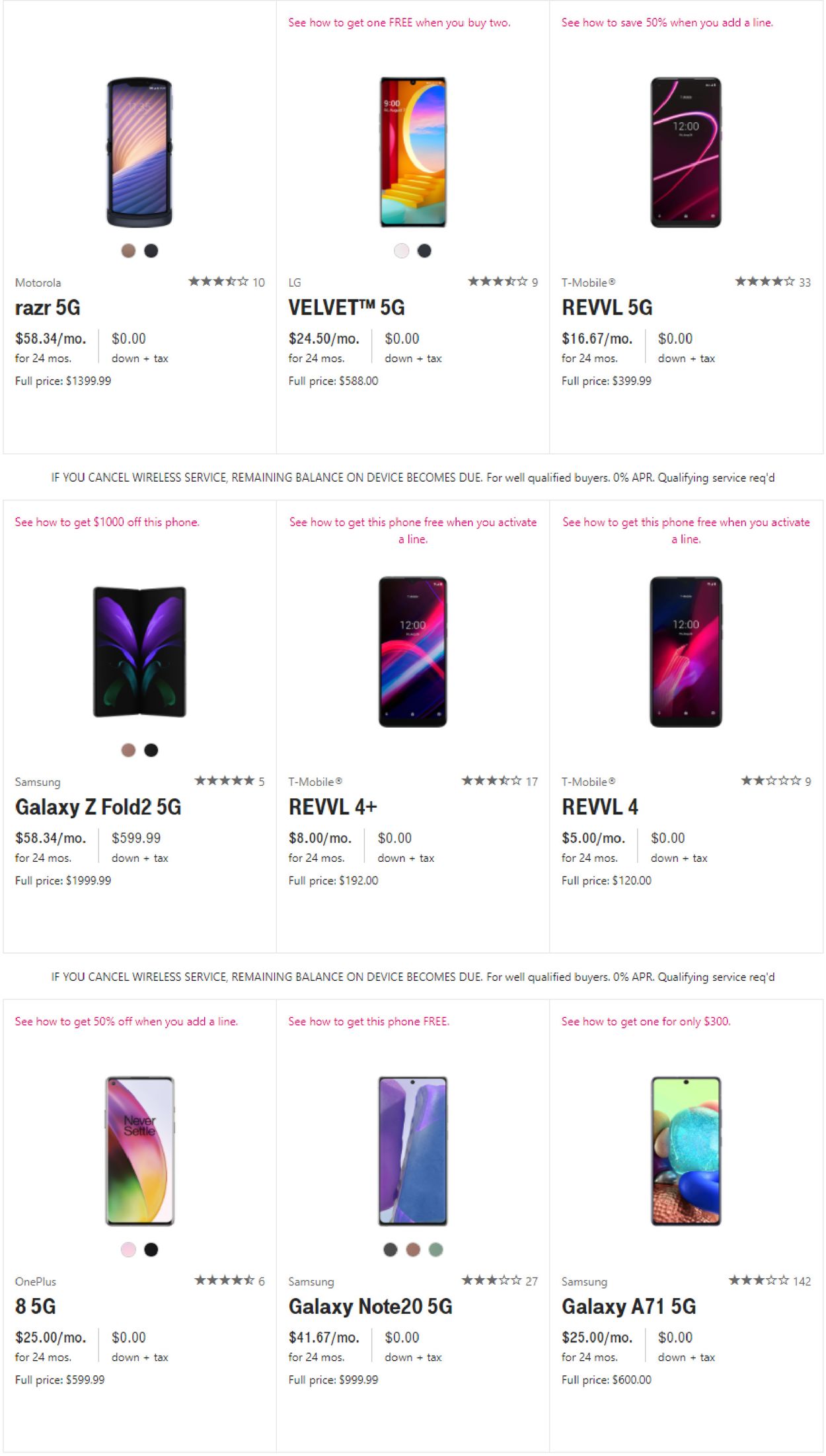 T-Mobile Ad from 11/12/2020