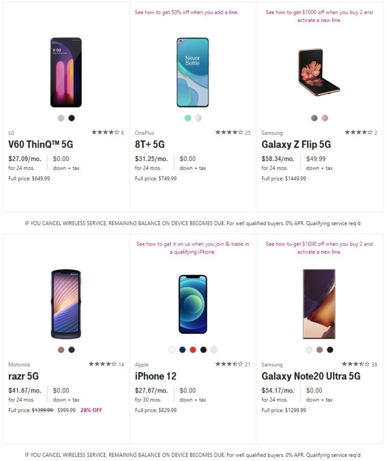 T-Mobile Ad from 11/27/2020