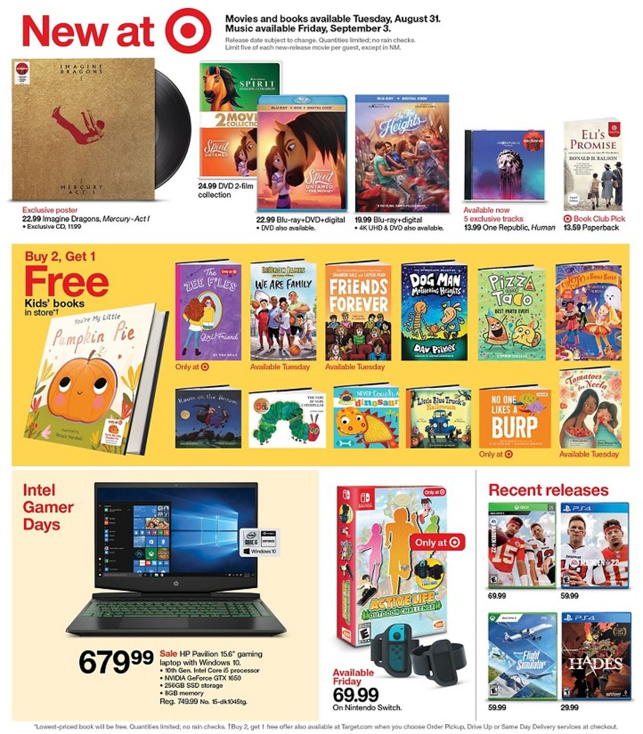 Target Ad from 08/29/2021