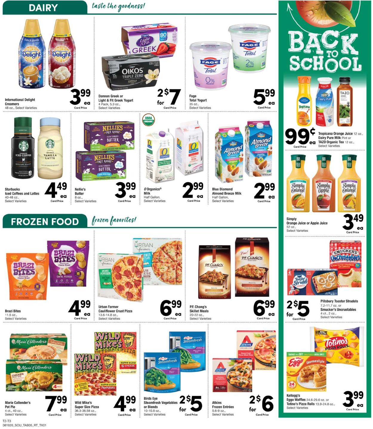 Tom Thumb Ad from 08/19/2020