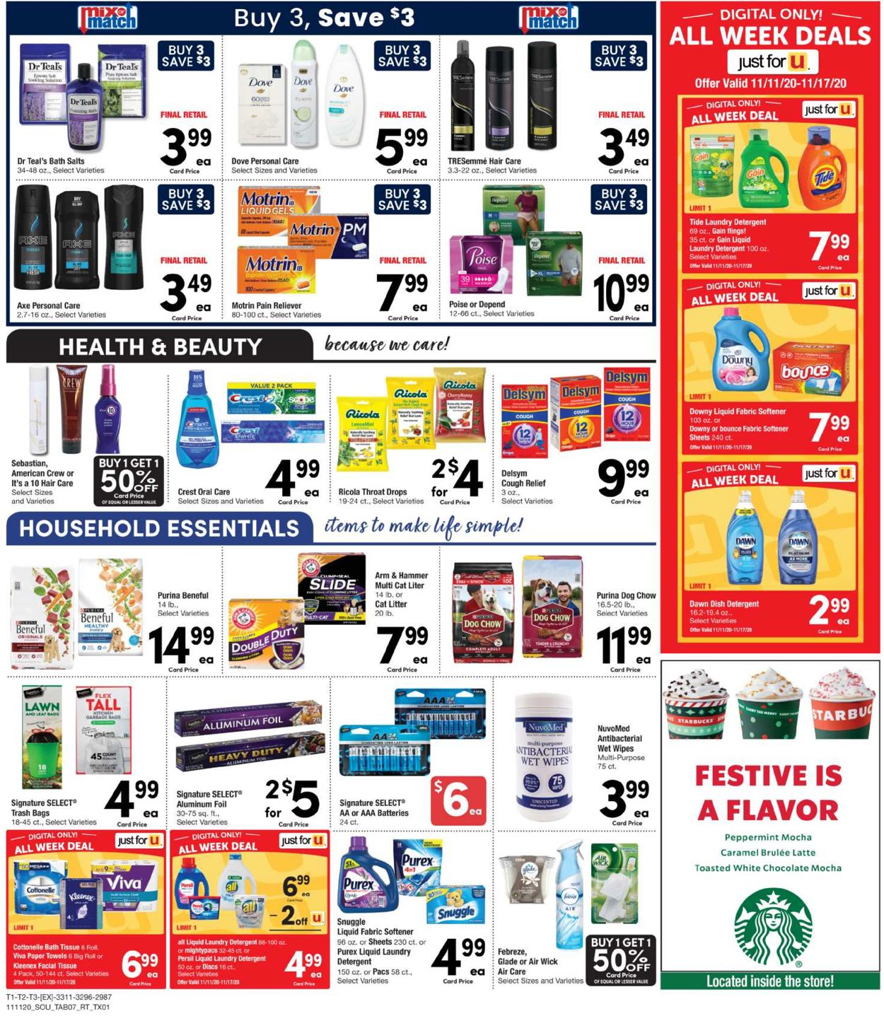 Tom Thumb Ad from 11/11/2020