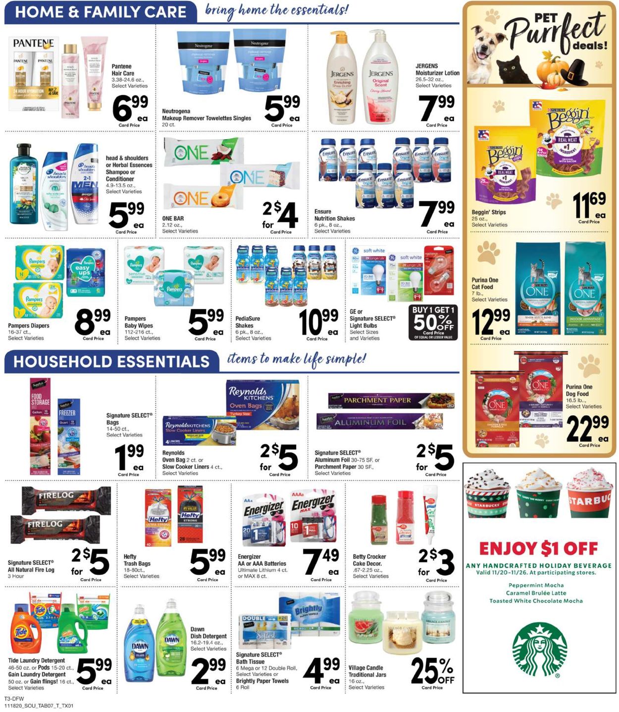 Tom Thumb Ad from 11/18/2020