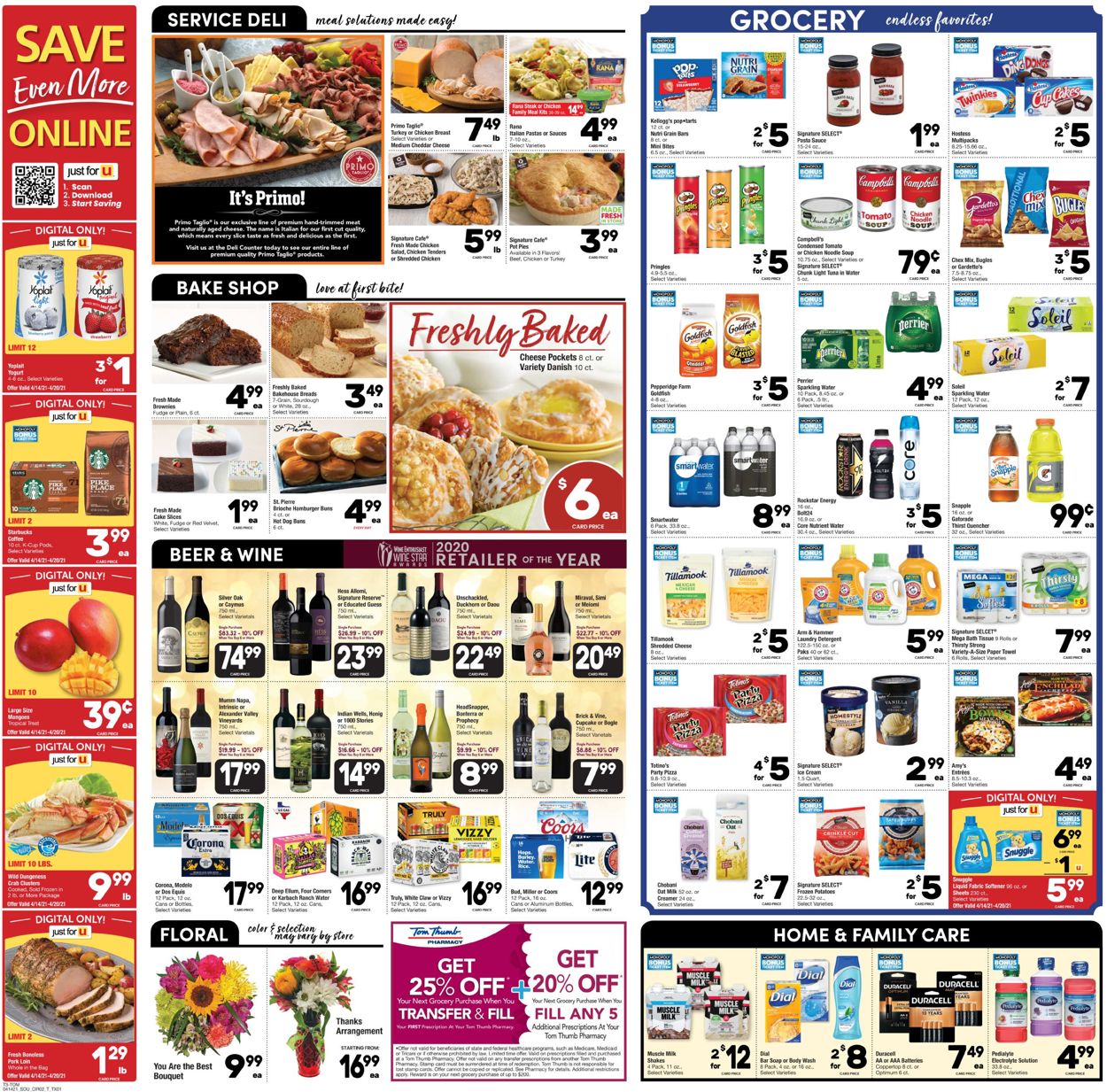 Tom Thumb Ad from 04/14/2021