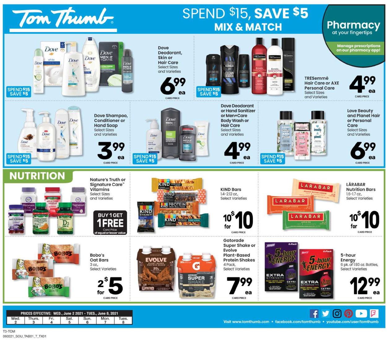 Tom Thumb Ad from 06/02/2021